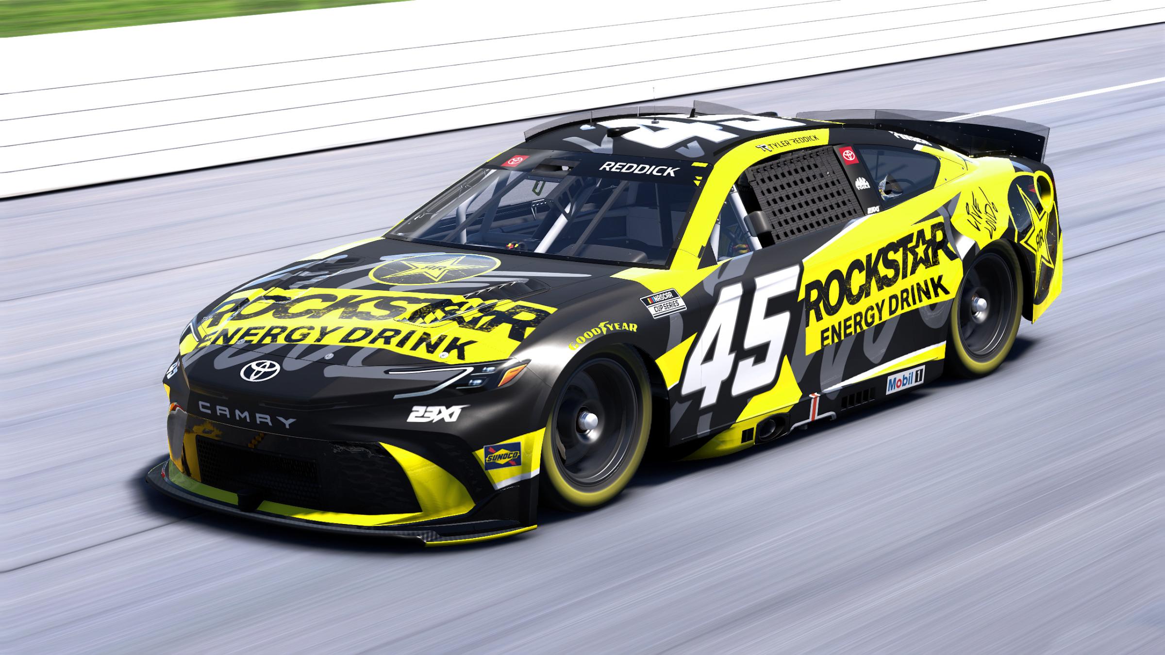 Preview of 2026 Tyler Reddick #45 Rockstar Energy Drink CONCEPT by Davin Cornelius