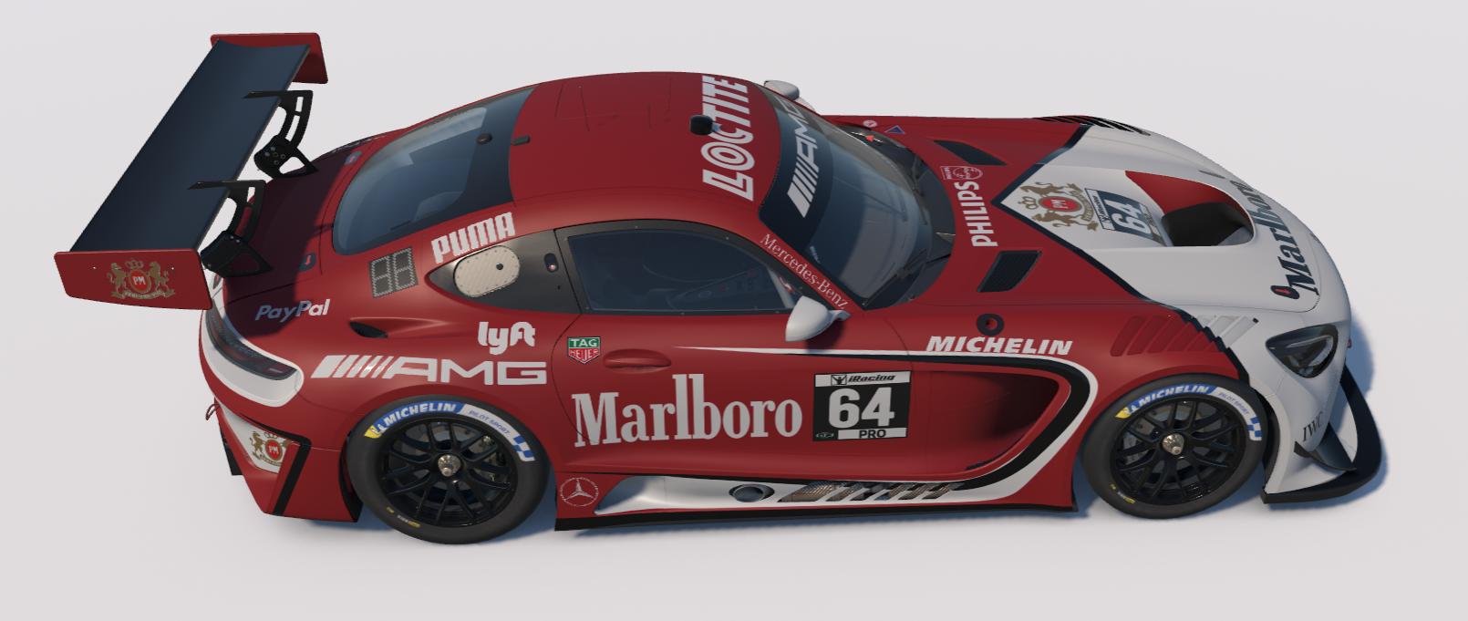 Preview of Marlboro Red Mercedes-AMG GT3 2020 by Ronald Lawson2