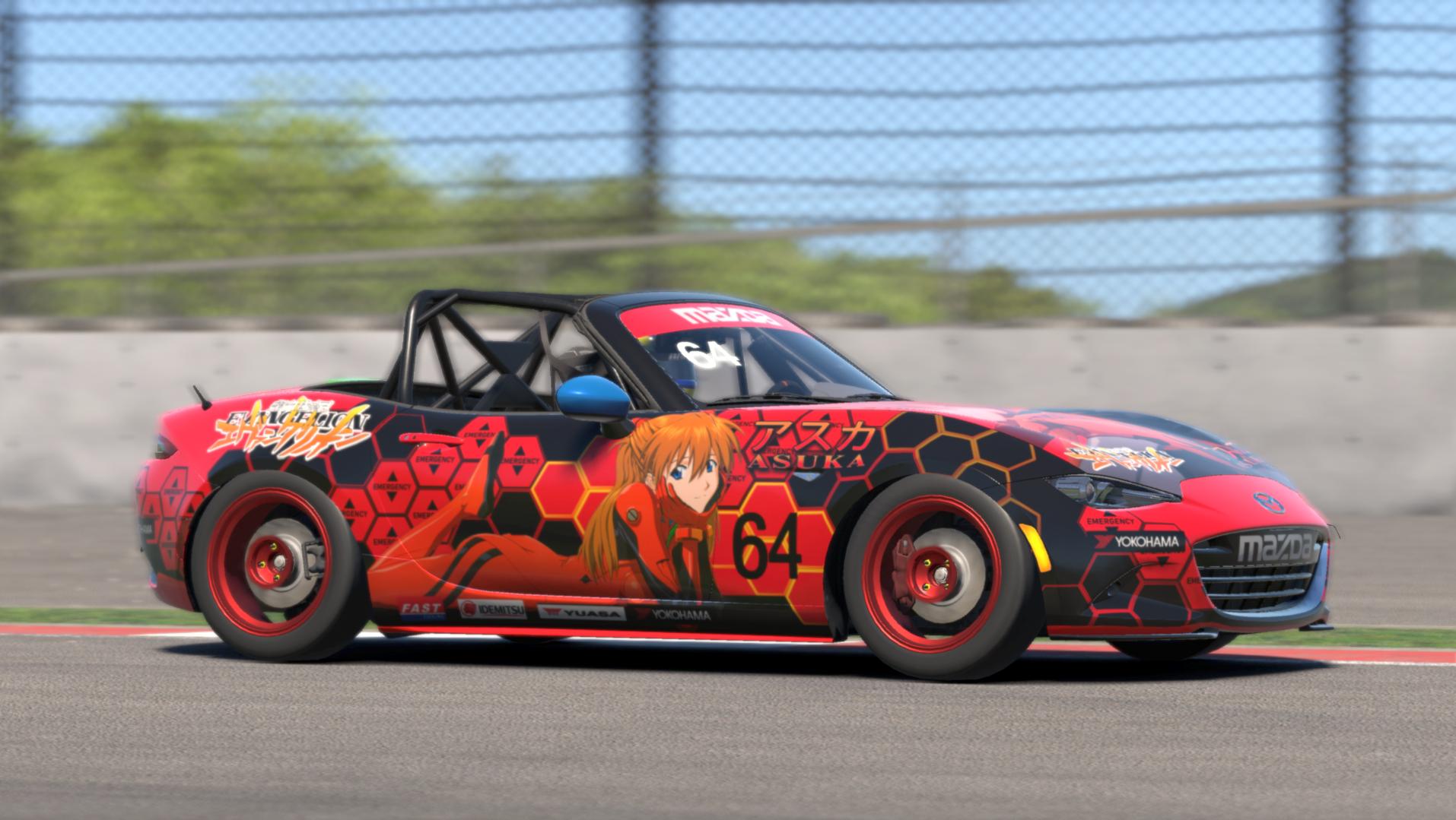 Preview of Evangelion Asuka Langley Sohryu Eva-02 Itasha Mx5  by Adam Cleverley