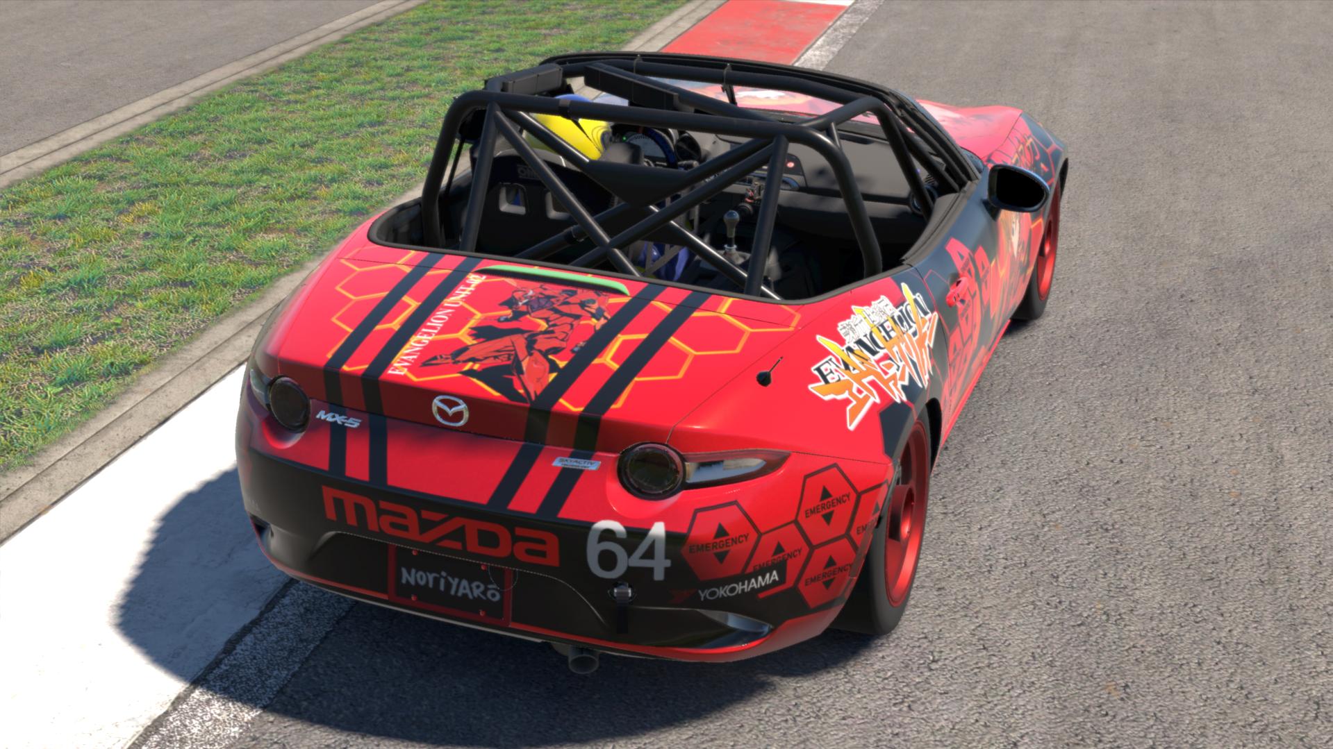 Preview of Evangelion Asuka Langley Sohryu Eva-02 Itasha Mx5  by Adam Cleverley