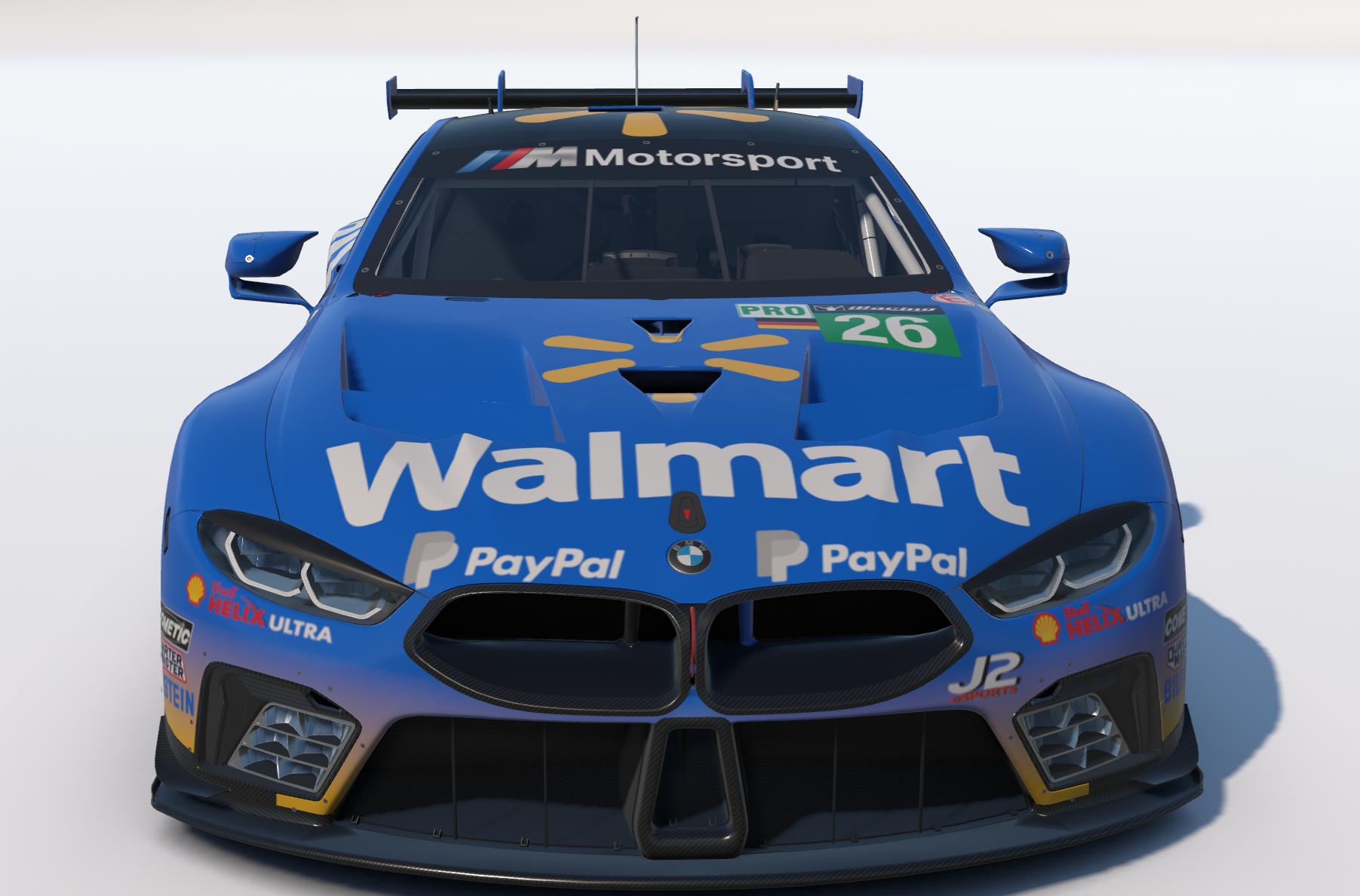 Preview of BMW M8 GTE Team Walmart 2026 team car by Johnny McNamara