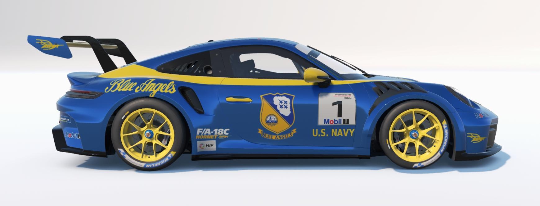 Preview of Porsche 992 2 Cup Blue Angels by Don Craig