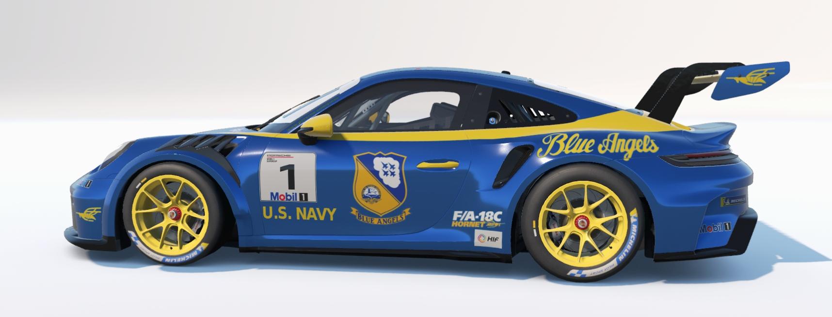 Preview of Porsche 992 2 Cup Blue Angels by Don Craig