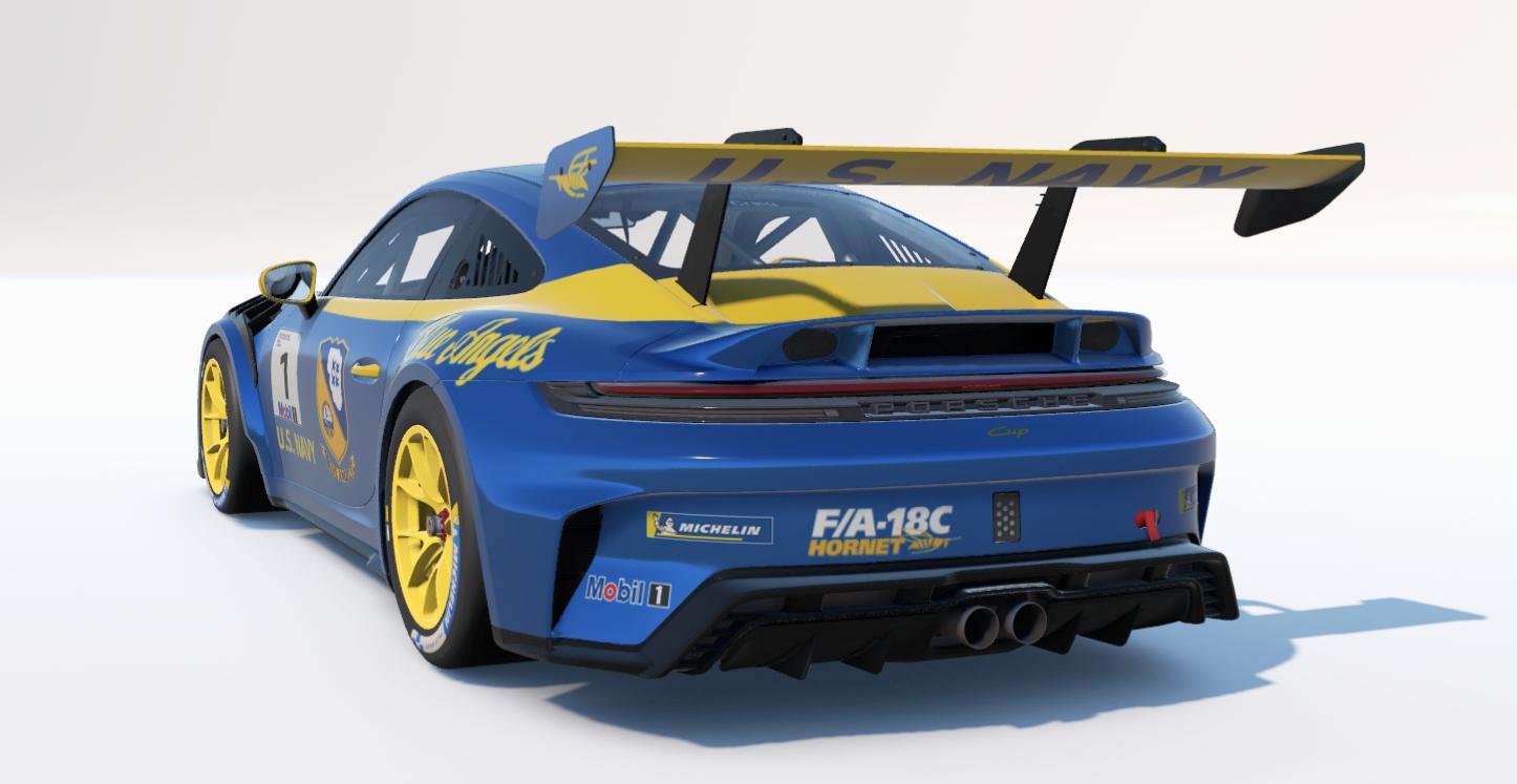 Preview of Porsche 992 2 Cup Blue Angels by Don Craig