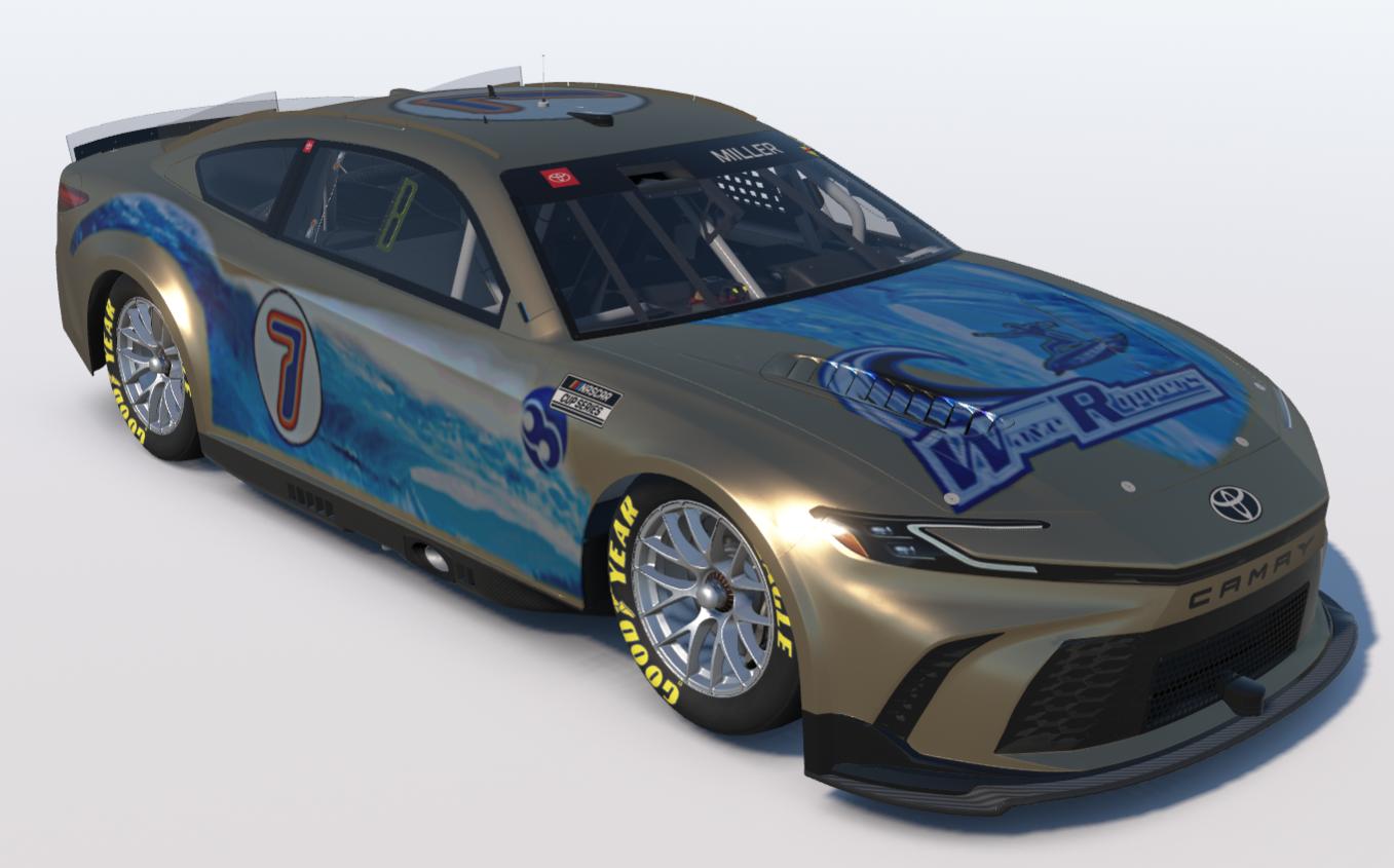 Preview of Hot Wheels World Race Wave Rippers Golden Arrow 7/35 - NASCAR Toyota Camry by Jeremy M.