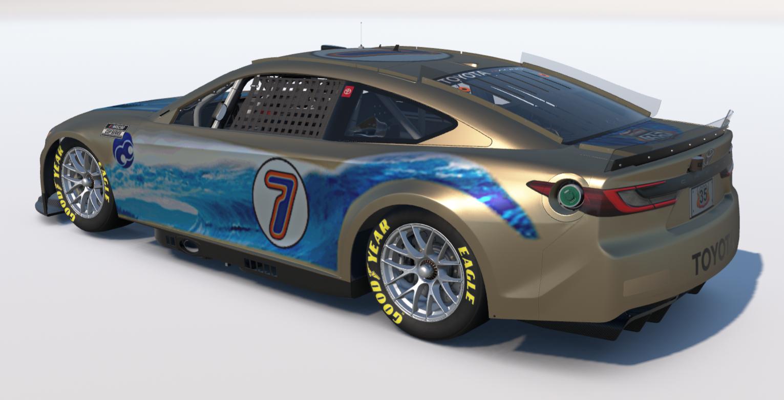 Preview of Hot Wheels World Race Wave Rippers Golden Arrow 7/35 - NASCAR Toyota Camry by Jeremy M.