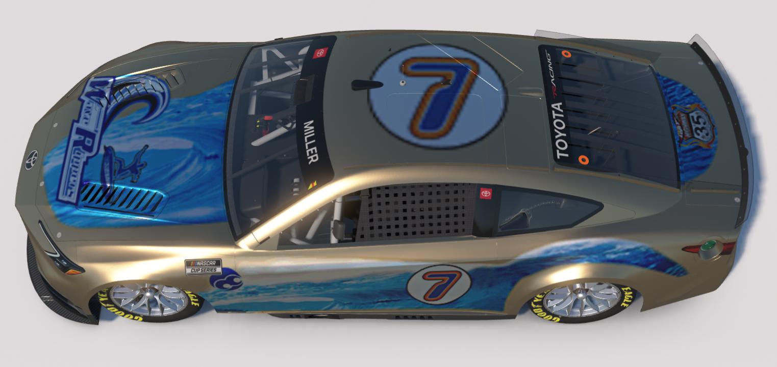 Preview of Hot Wheels World Race Wave Rippers Golden Arrow 7/35 - NASCAR Toyota Camry by Jeremy M.