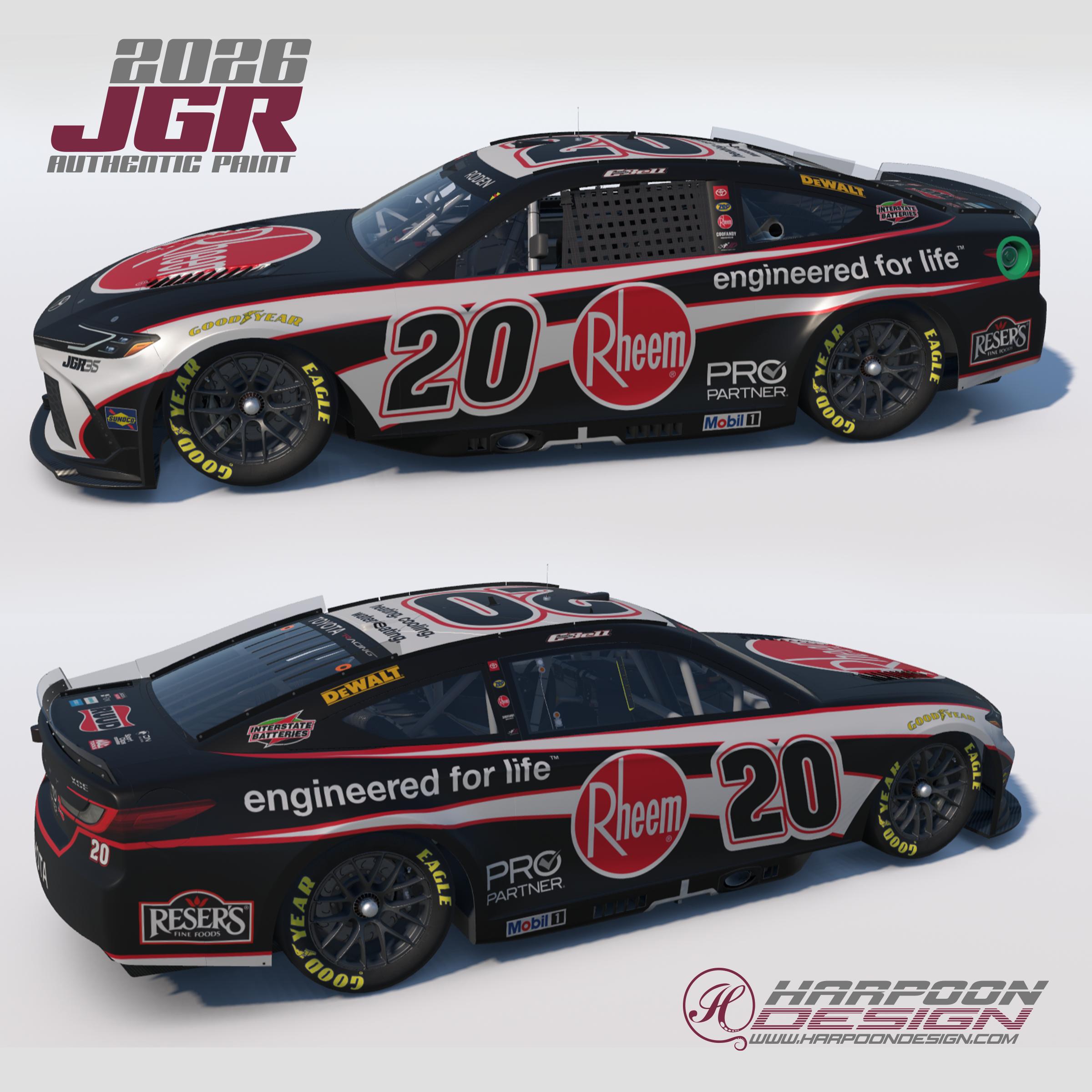 Preview of 2026 Christopher Bell Rheem Talladega Camry No Num by Brantley Roden