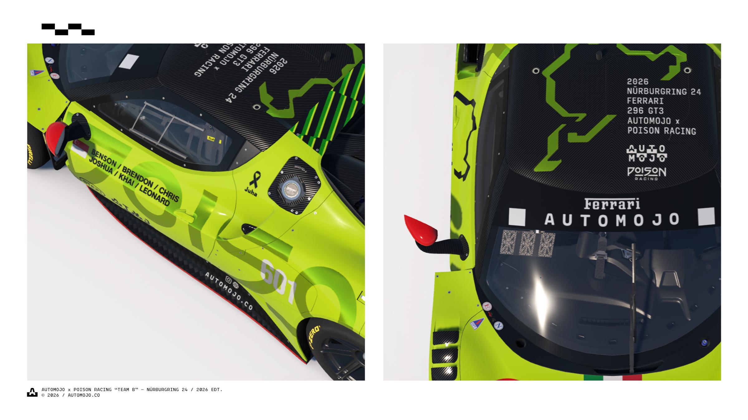 Preview of ATMJ x Poison Racing "TEAM B" NÜRBURGRING 24 / 2026 EDT. by Joshua Tan