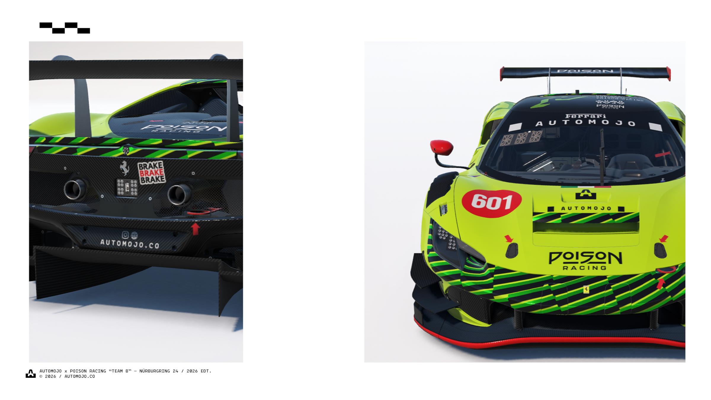 Preview of ATMJ x Poison Racing "TEAM B" NÜRBURGRING 24 / 2026 EDT. by Joshua Tan