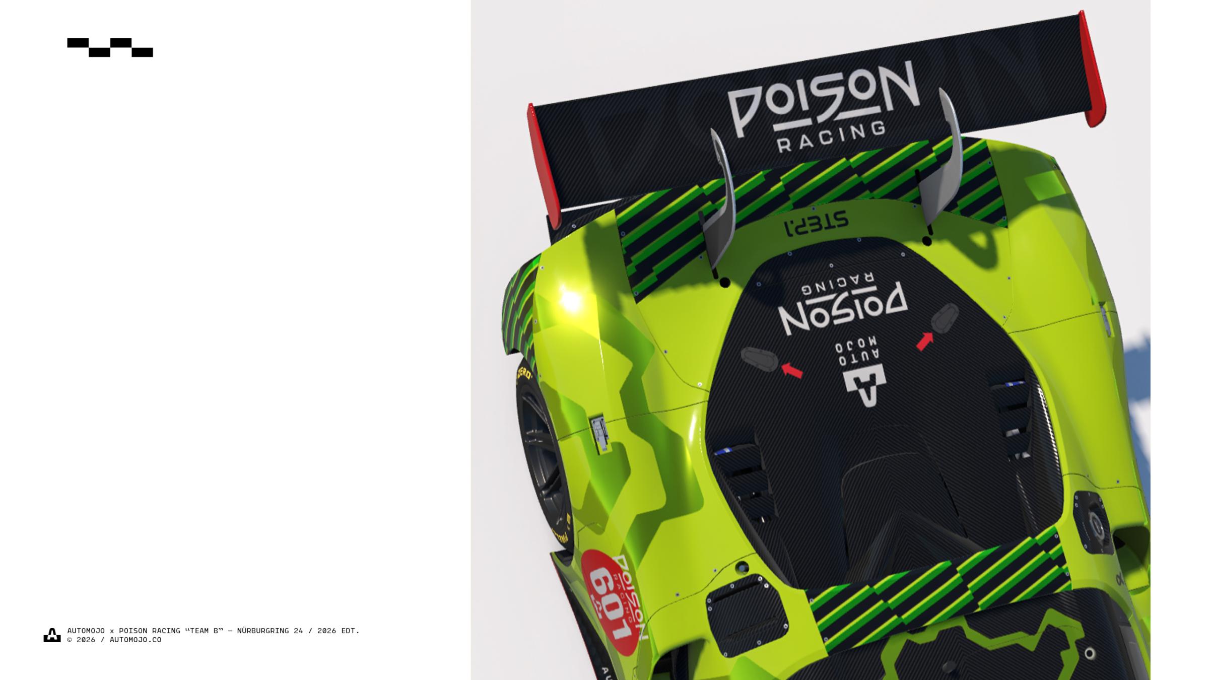 Preview of ATMJ x Poison Racing "TEAM B" NÜRBURGRING 24 / 2026 EDT. by Joshua Tan