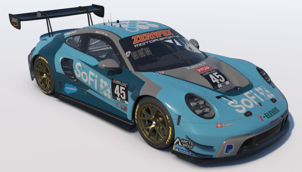 Preview of SoFi Porsche 992 GT3 by Mike W.