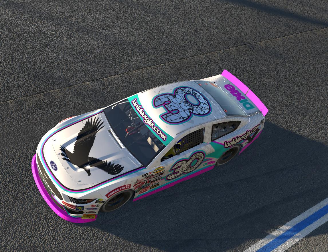 Preview of ARCA Ford Mustang 90s bald eagle by Derrick Ackley