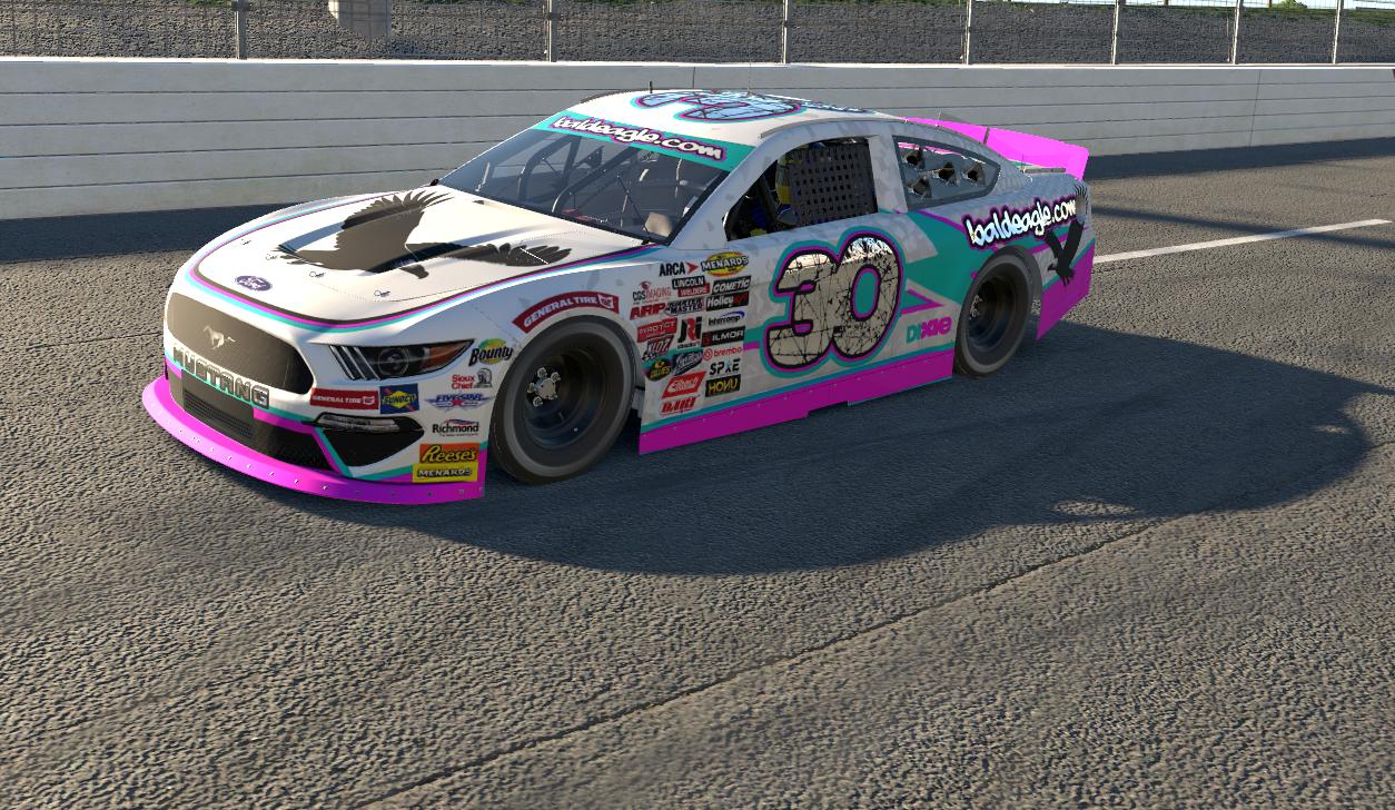 Preview of ARCA Ford Mustang 90s bald eagle by Derrick Ackley