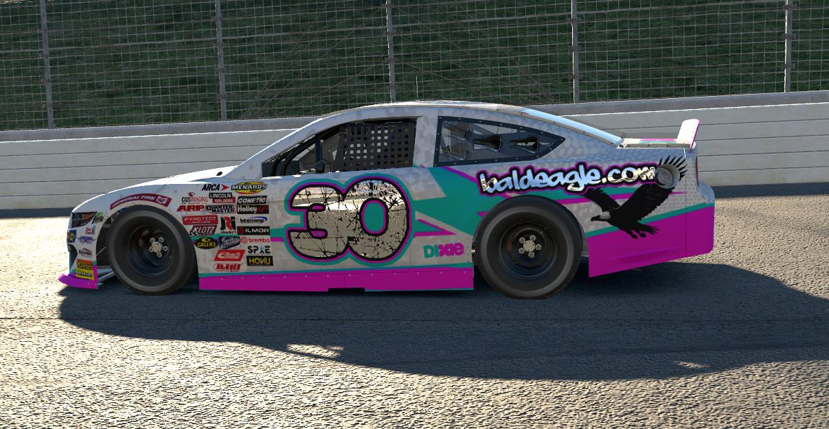 Preview of ARCA Ford Mustang 90s bald eagle by Derrick Ackley