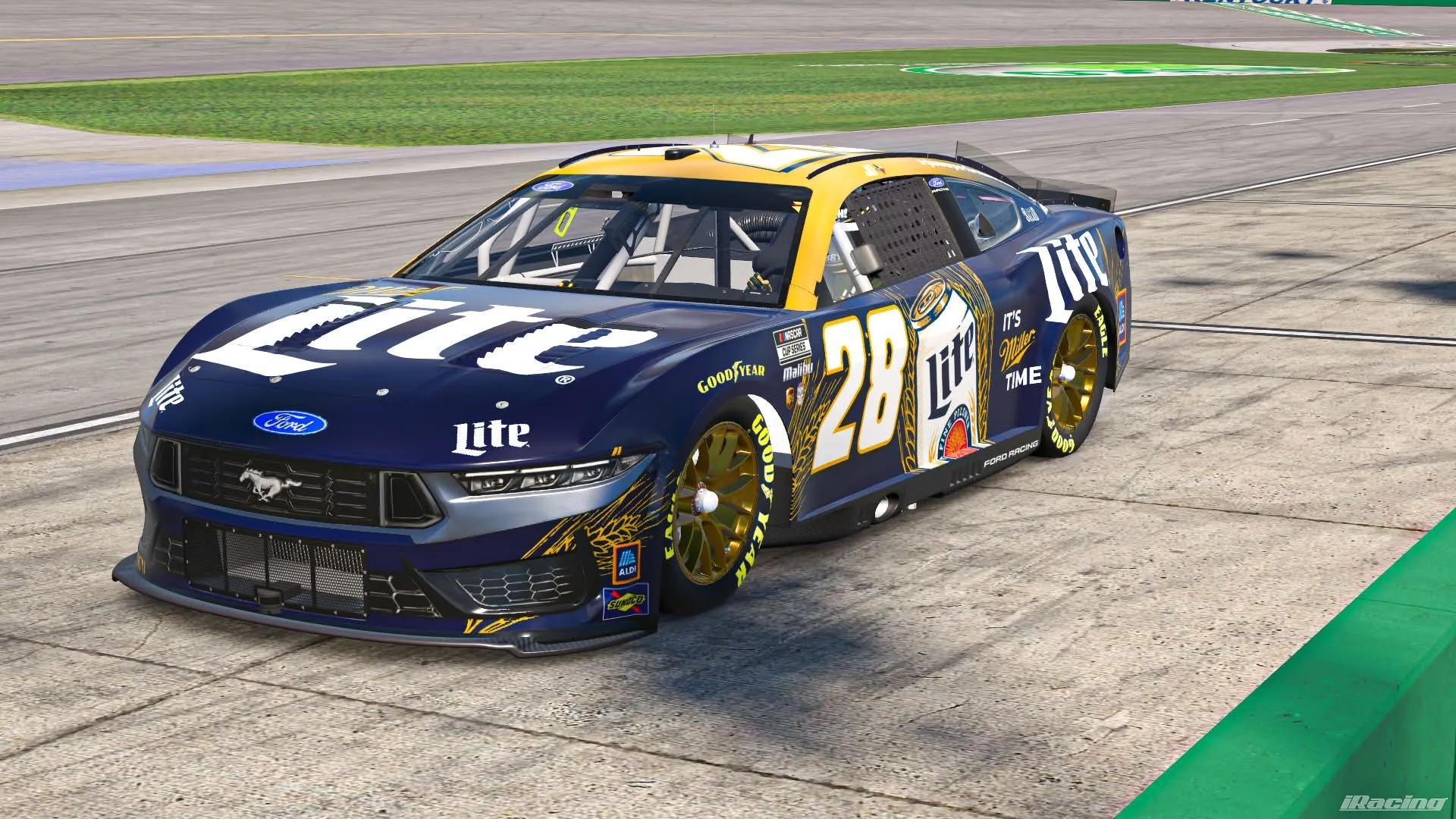 Preview of Miller Lite NO# Next Gen Ford Mustang by Joseph R Davis