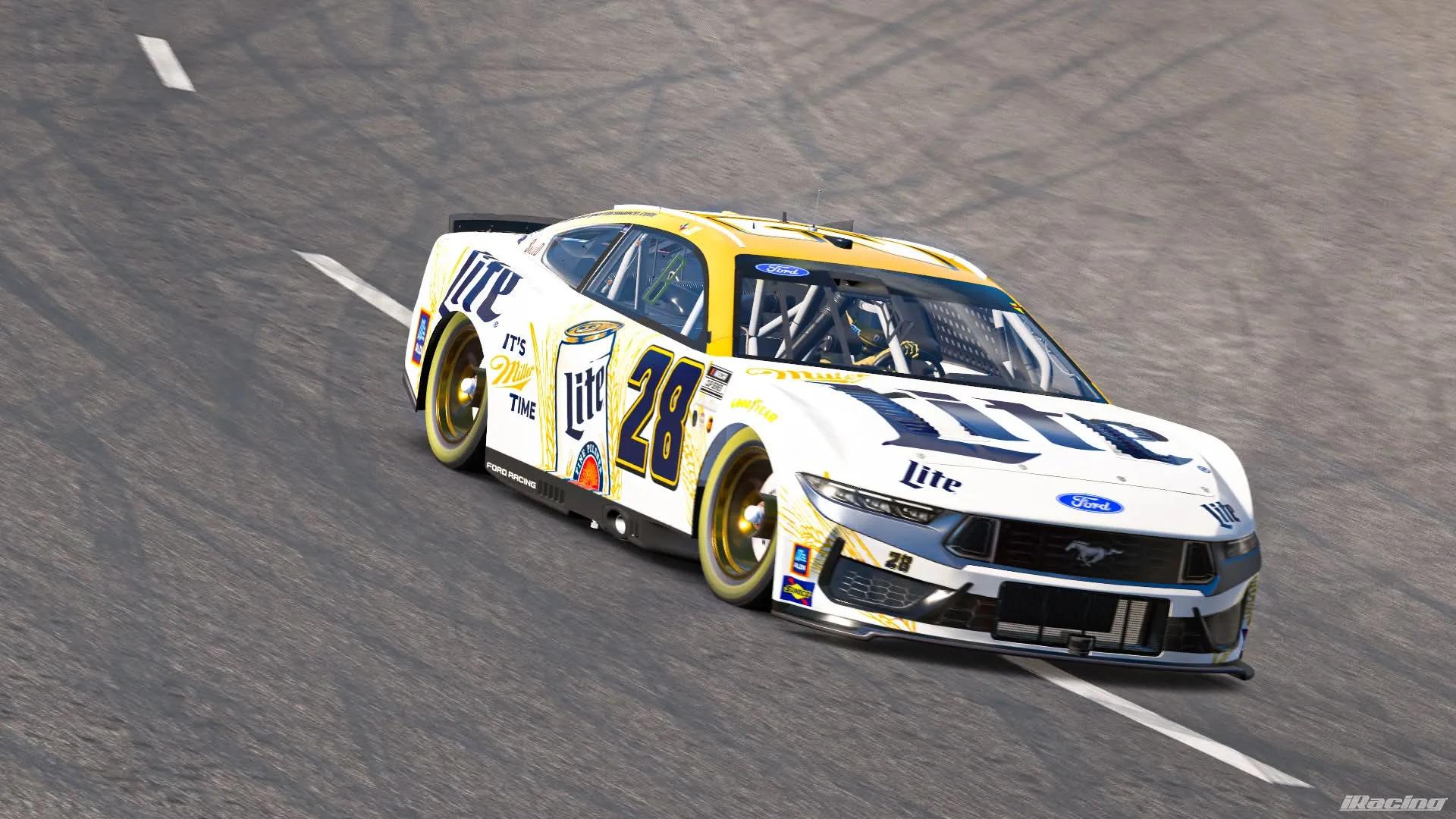 Preview of Miller Lite Inverted #28 Next Gen Ford Mustang by Joseph R Davis