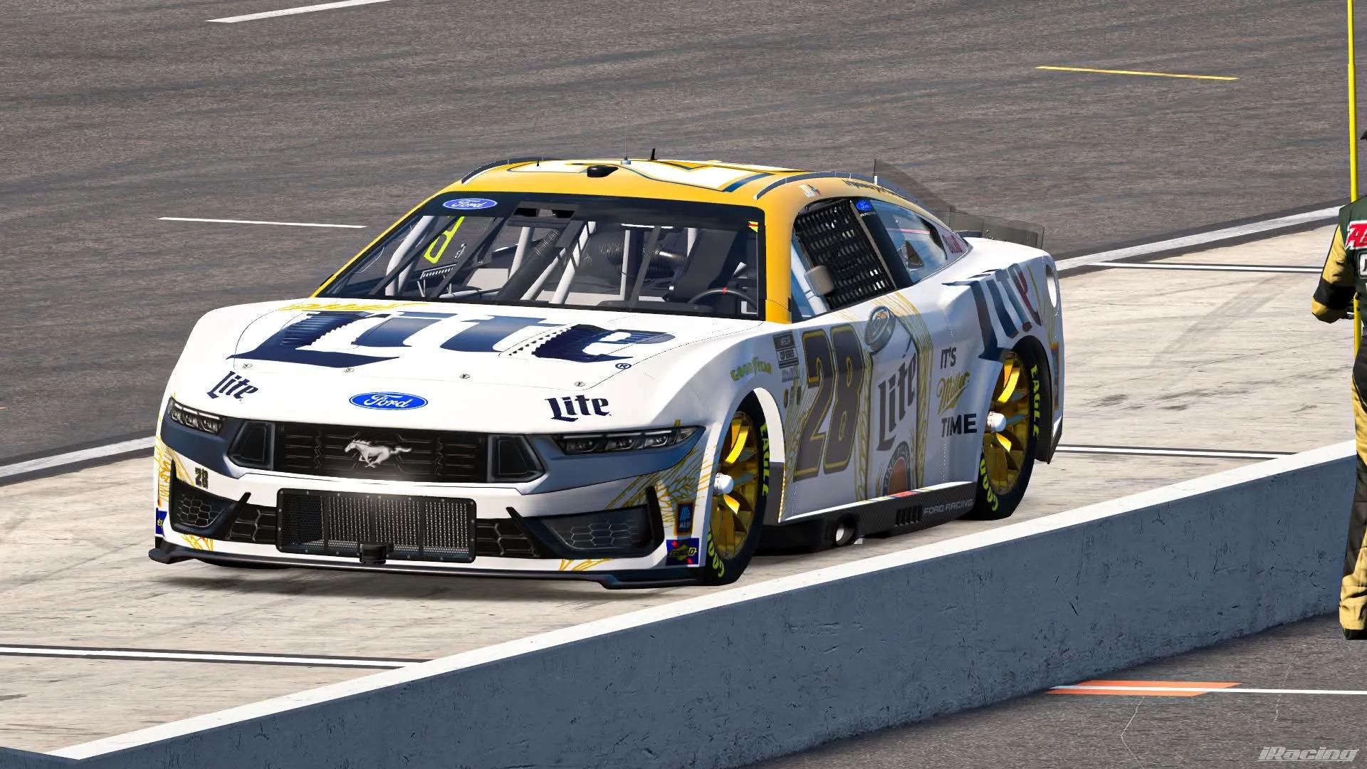 Preview of Miller Lite Inverted NO# Next Gen Ford Mustang by Joseph R Davis