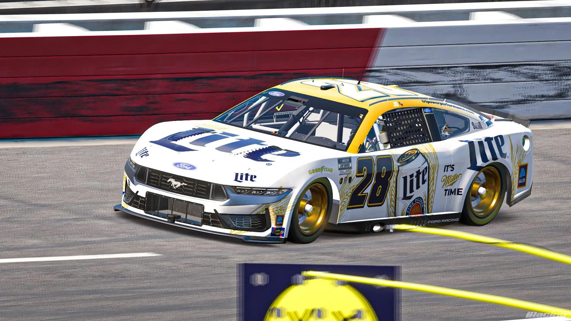 Preview of Miller Lite Inverted NO# Next Gen Ford Mustang by Joseph R Davis