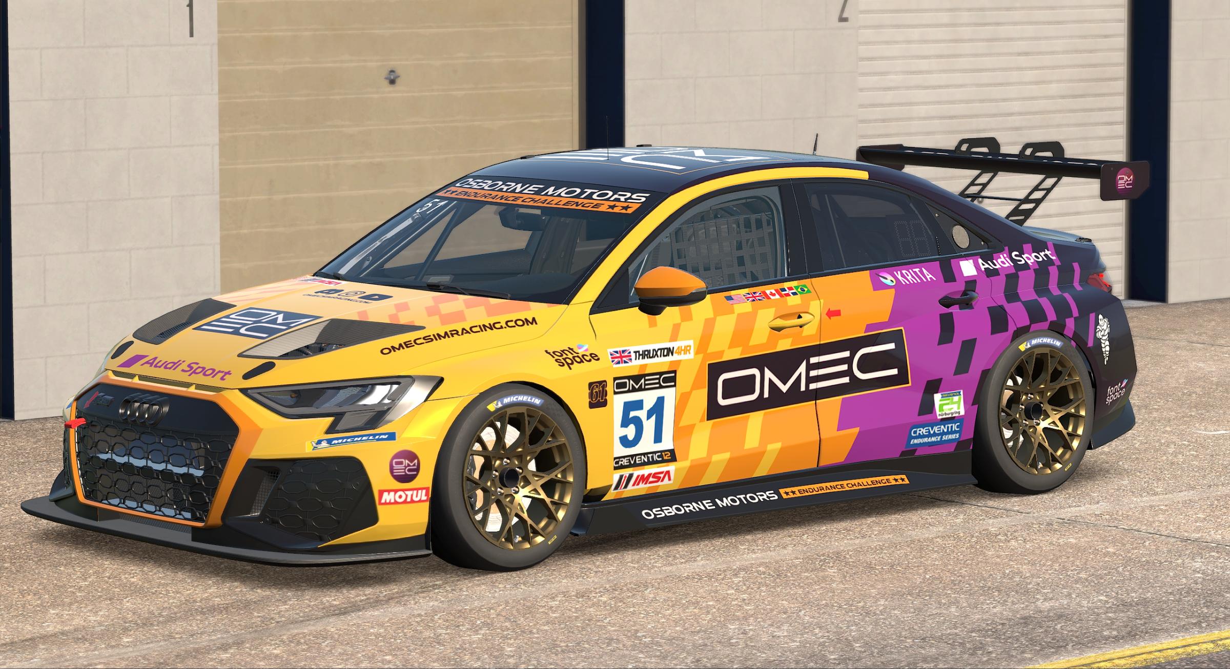 Preview of OMEC Audi RS3 TCR "Crescendo" v1.0 by Patrick Cantrell