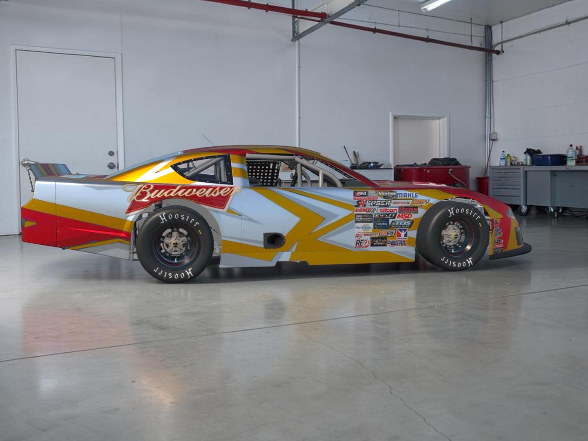 Preview of Budweiser Metallic Gold Mustang (No Number) by Billy Kuyoth