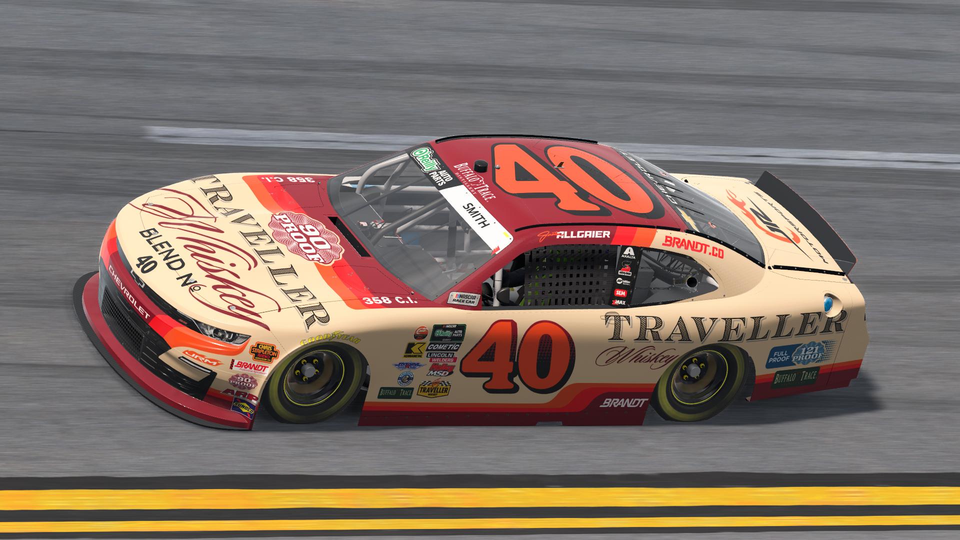 Preview of 2026 Justin Allgaier Traveller Whiskey OReilly #40 by William Smith21