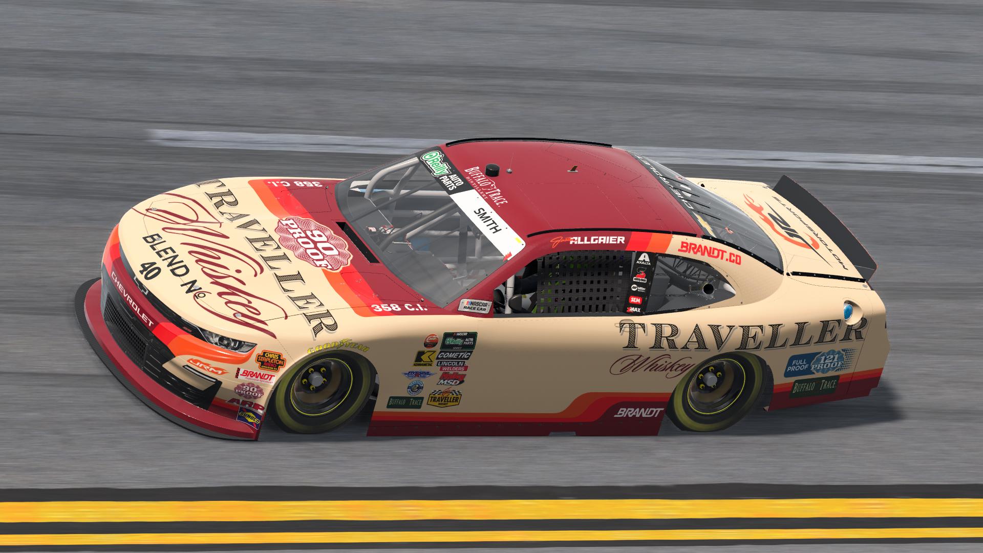 Preview of 2026 Justin Allgaier Traveller Whiskey OReilly (No Numbers) by William Smith21