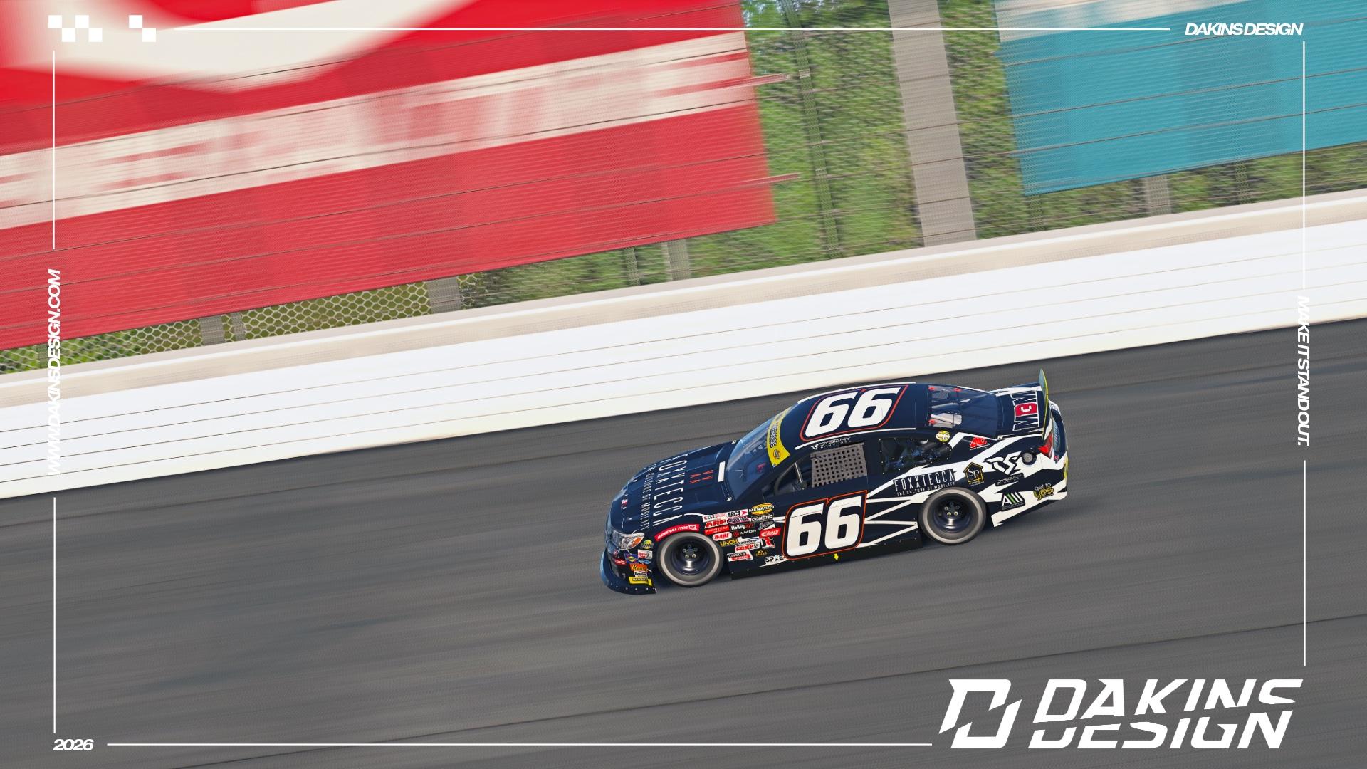 Preview of OFFICIAL Sim-Stamped #66 Foxxtecca x MBM Motorsports Dystany Spurlock ARCA Menards Chevrolet SS by Jason Dakins