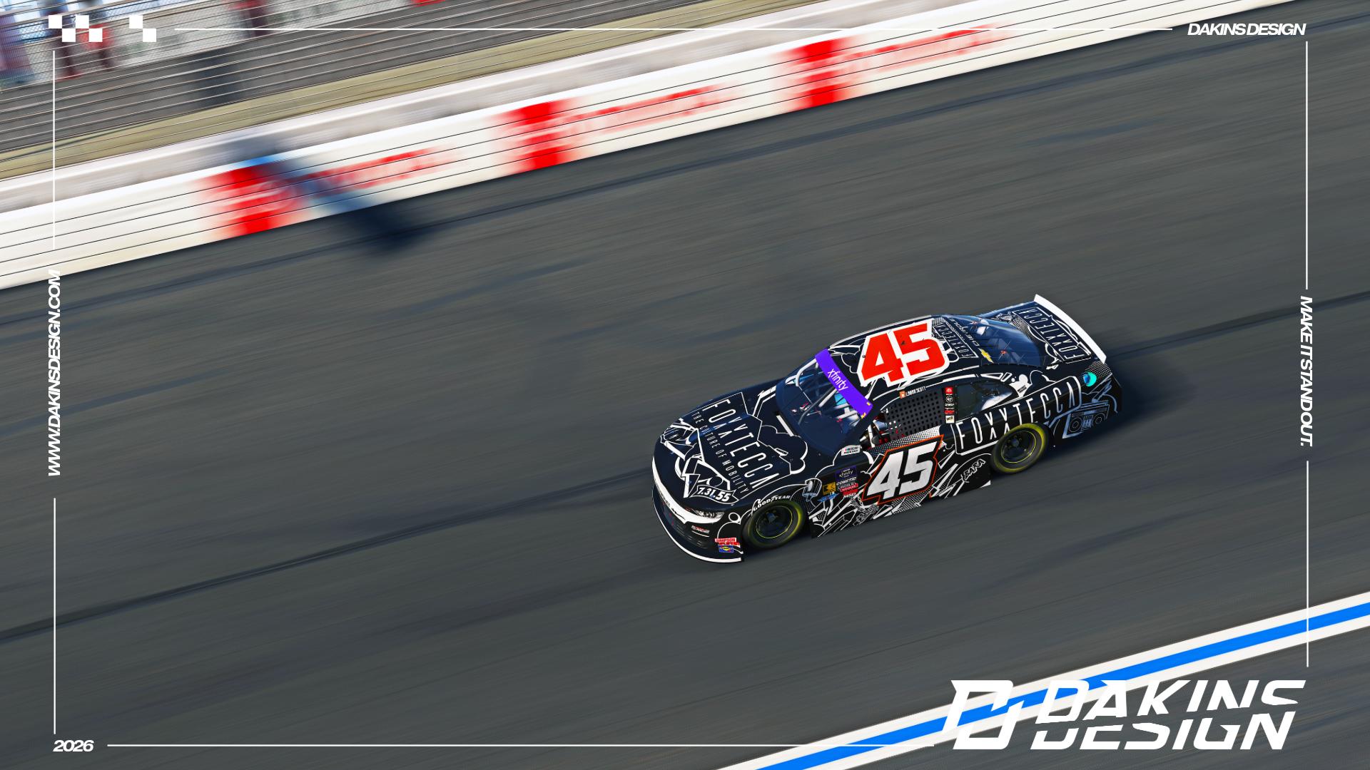 Preview of OFFICIAL #45 Alpha Prime Racing x Foxxtecca Lavar Scott Xfinity Series Camaro by Jason Dakins