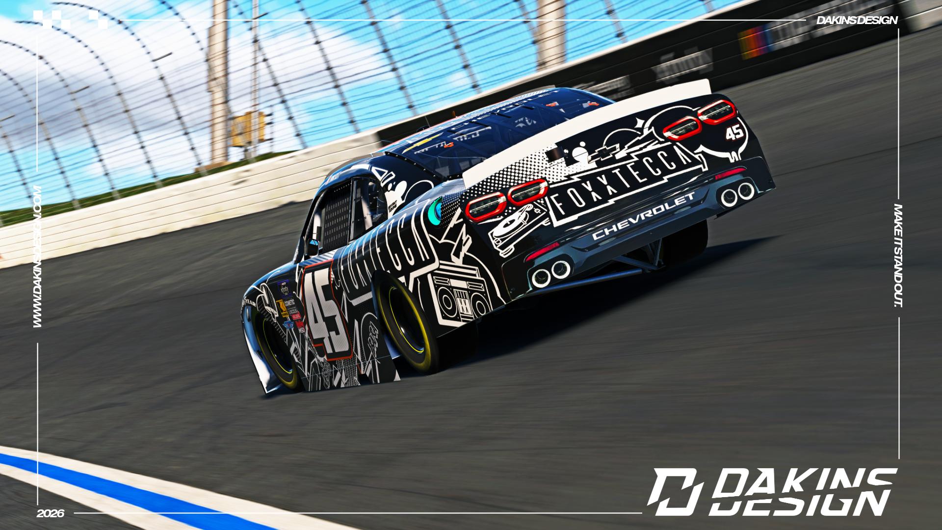 Preview of OFFICIAL Sim-Stamped #45 Alpha Prime Racing x Foxxtecca Lavar Scott Xfinity Series Camaro by Jason Dakins
