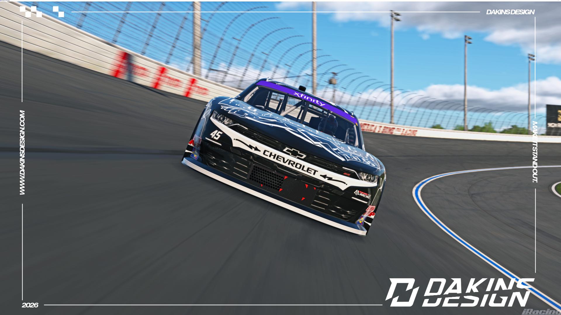 Preview of OFFICIAL Sim-Stamped #45 Alpha Prime Racing x Foxxtecca Lavar Scott Xfinity Series Camaro by Jason Dakins
