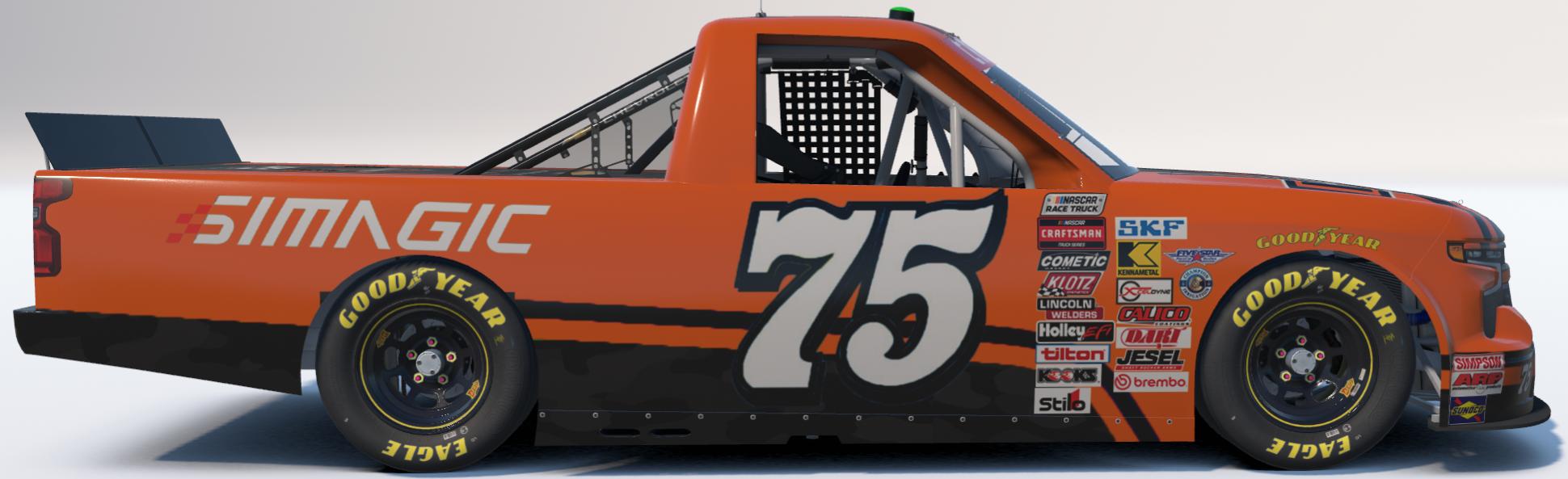 Preview of Harley Davidson (Orange) Silverado - Bob Berry #75 by Marshall Crocker Jr