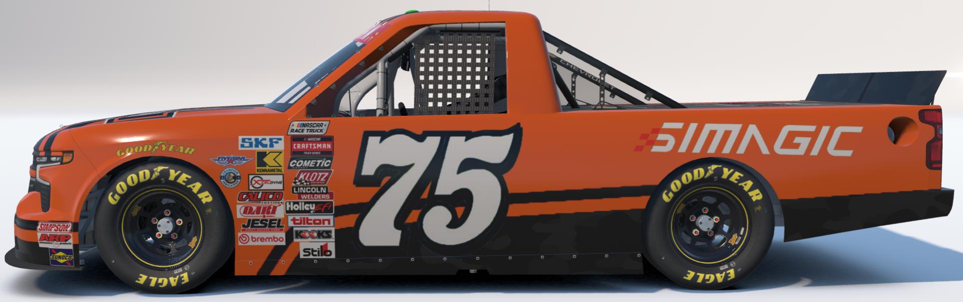 Preview of Harley Davidson (Orange) Silverado - Bob Berry #75 by Marshall Crocker Jr