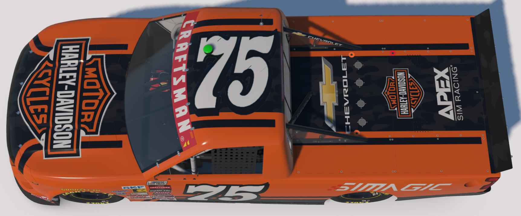 Preview of Harley Davidson (Orange) Silverado - Bob Berry #75 by Marshall Crocker Jr