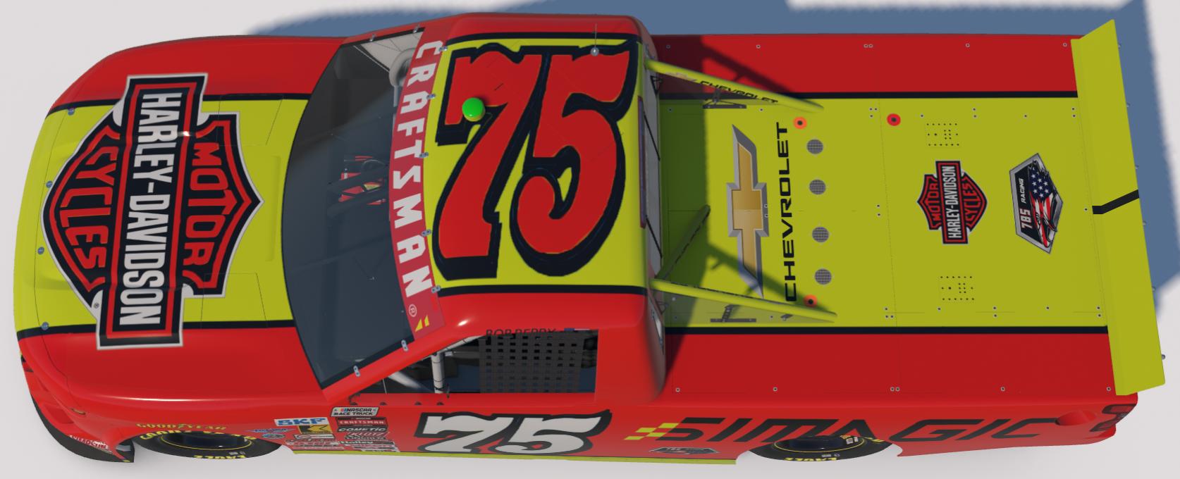 Preview of Harley Davidson (Red/Yellow) - Bob Berry #75 by Marshall Crocker Jr