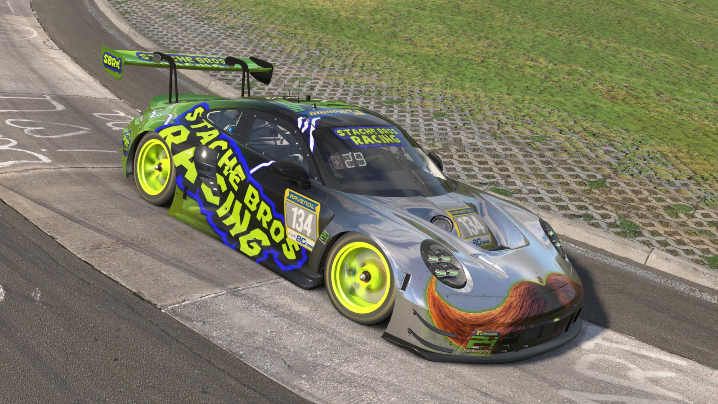 Preview of Stache Bros Racing Nürburgring 24h Porsche 911 GT3 R by Mike Lofquist2