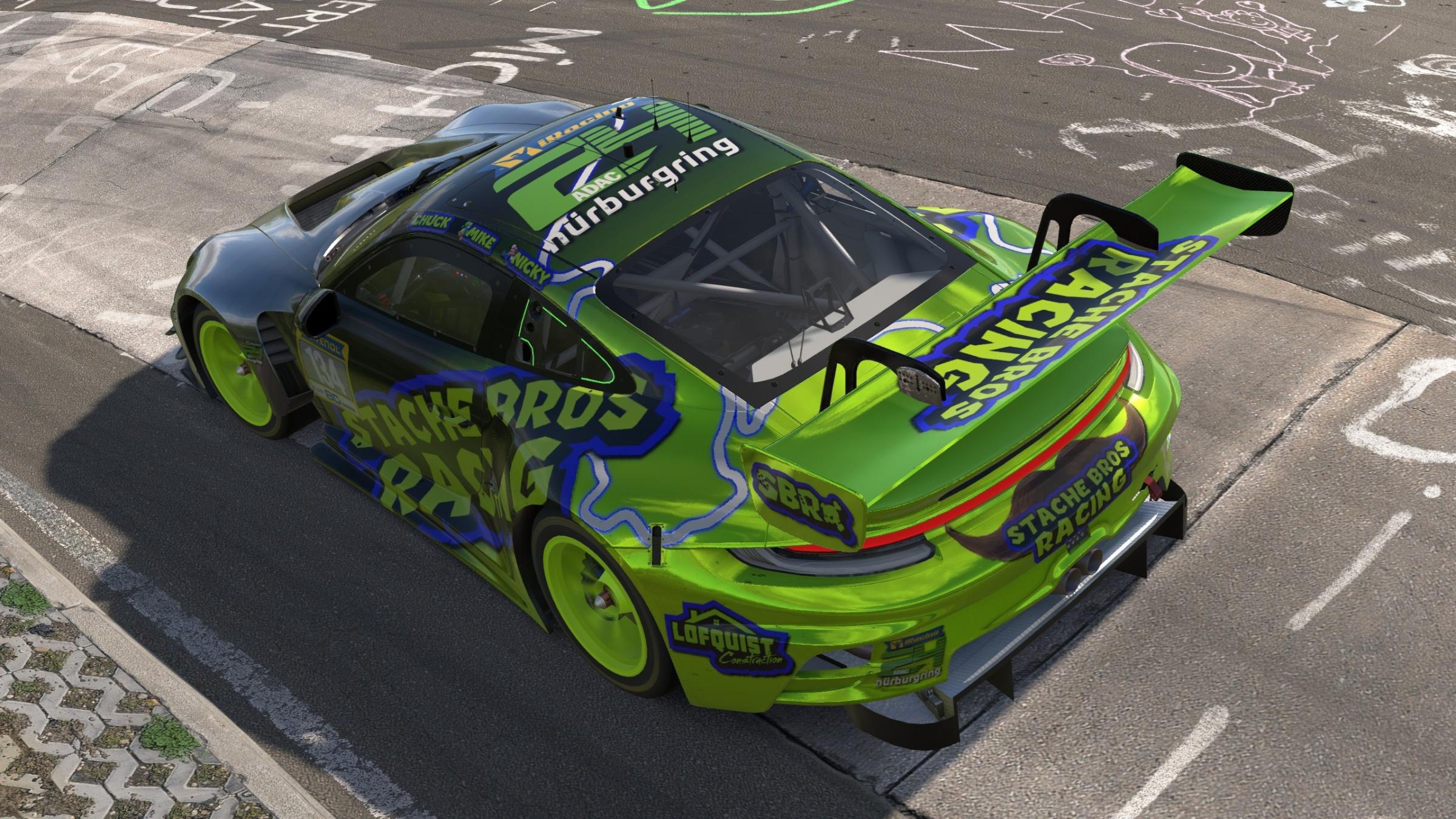 Preview of Stache Bros Racing Nürburgring 24h Porsche 911 GT3 R by Mike Lofquist2