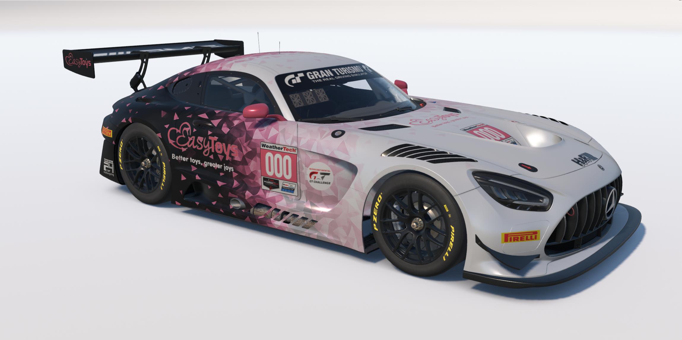 Preview of Fictional EasyToys AMG GT3 car ready to run in the N24 this weekend by Keith Archer