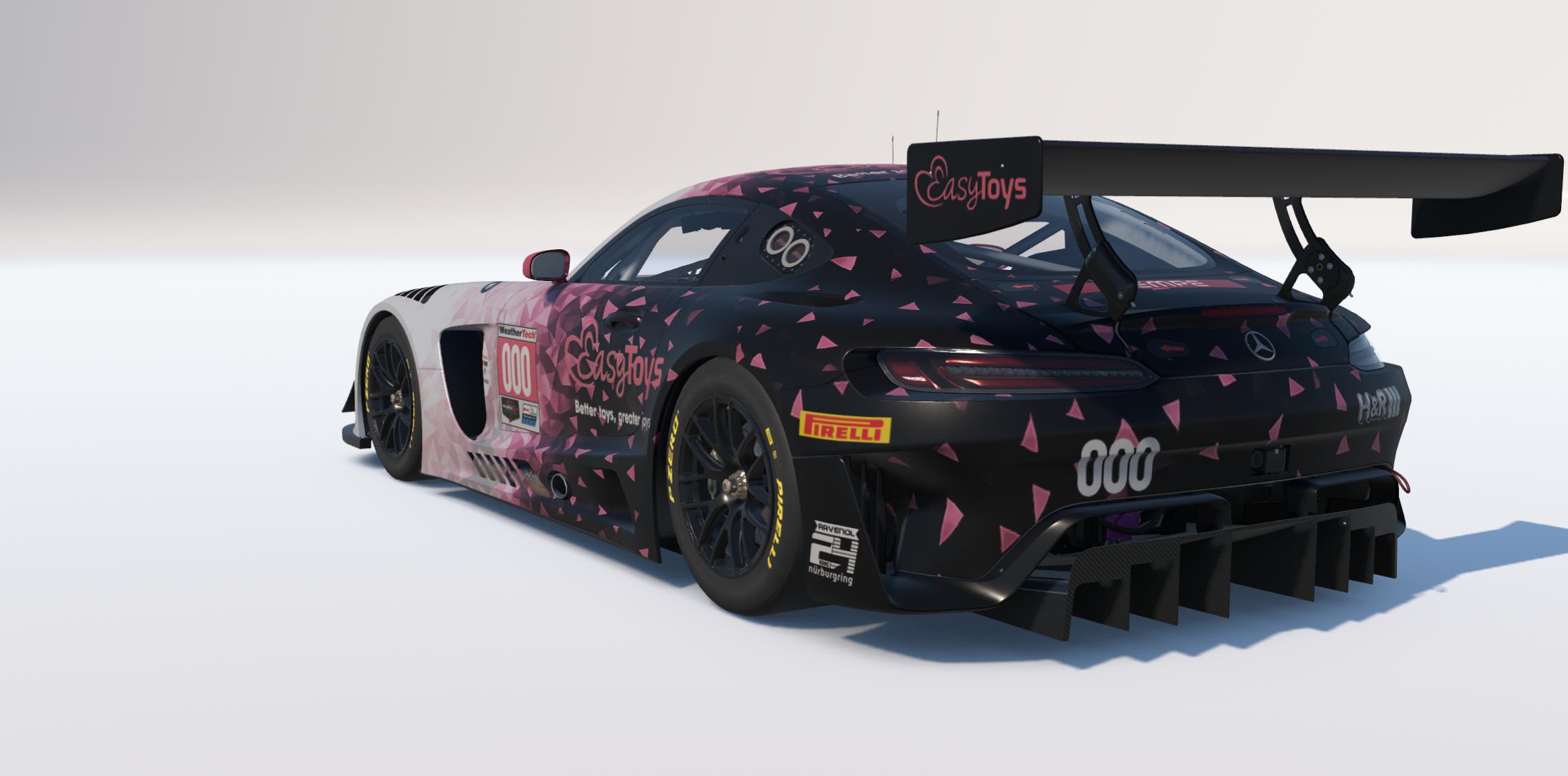 Preview of Fictional EasyToys AMG GT3 car ready to run in the N24 this weekend by Keith Archer