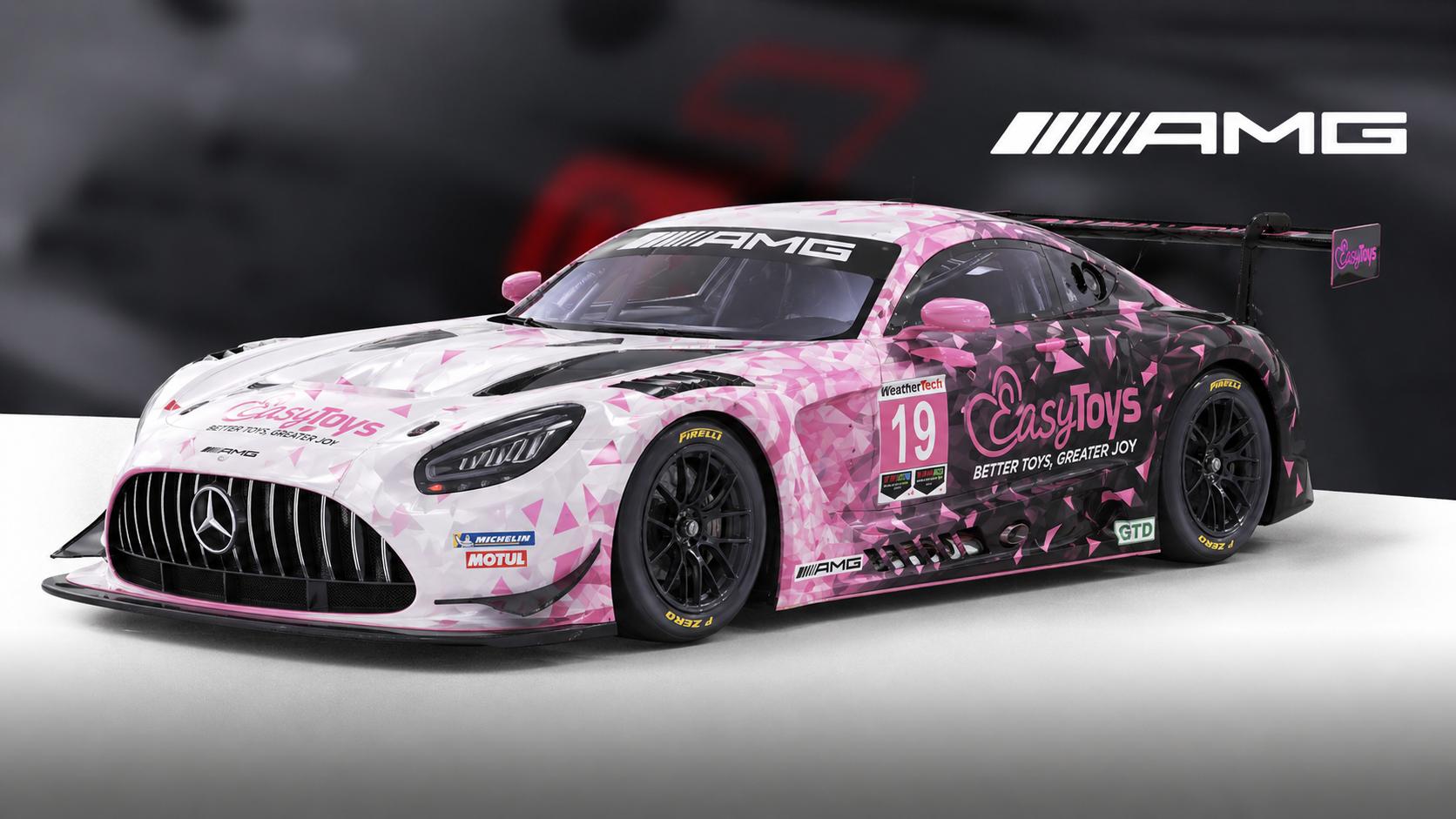 Preview of Fictional EasyToys AMG GT3 car ready to run in the N24 this weekend by Keith Archer