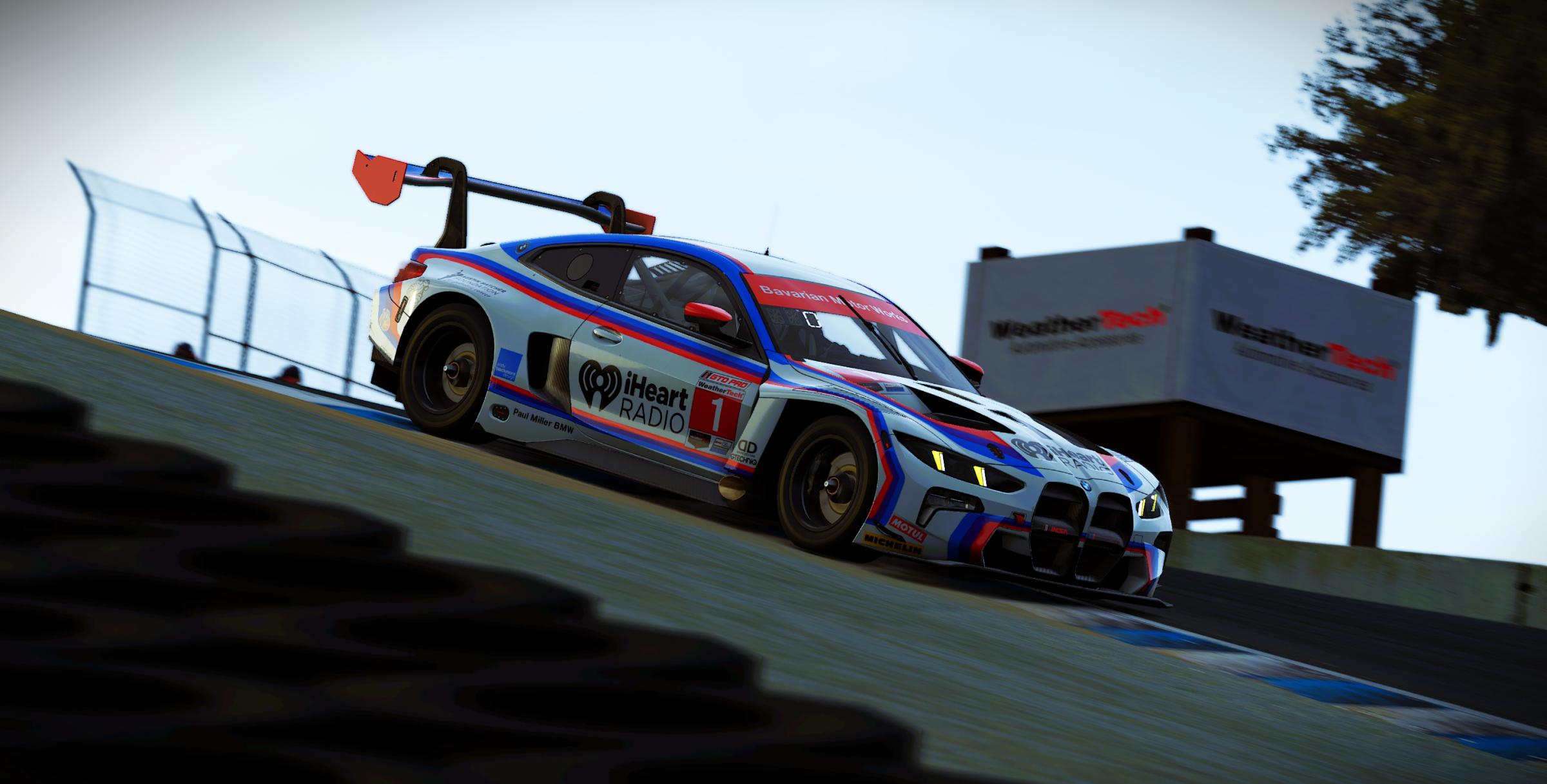 Preview of Paul Miller Racing #1 BMW M4 GT3 EVO 2026 Laguna Seca IMSA Livery by Samuel J Ball