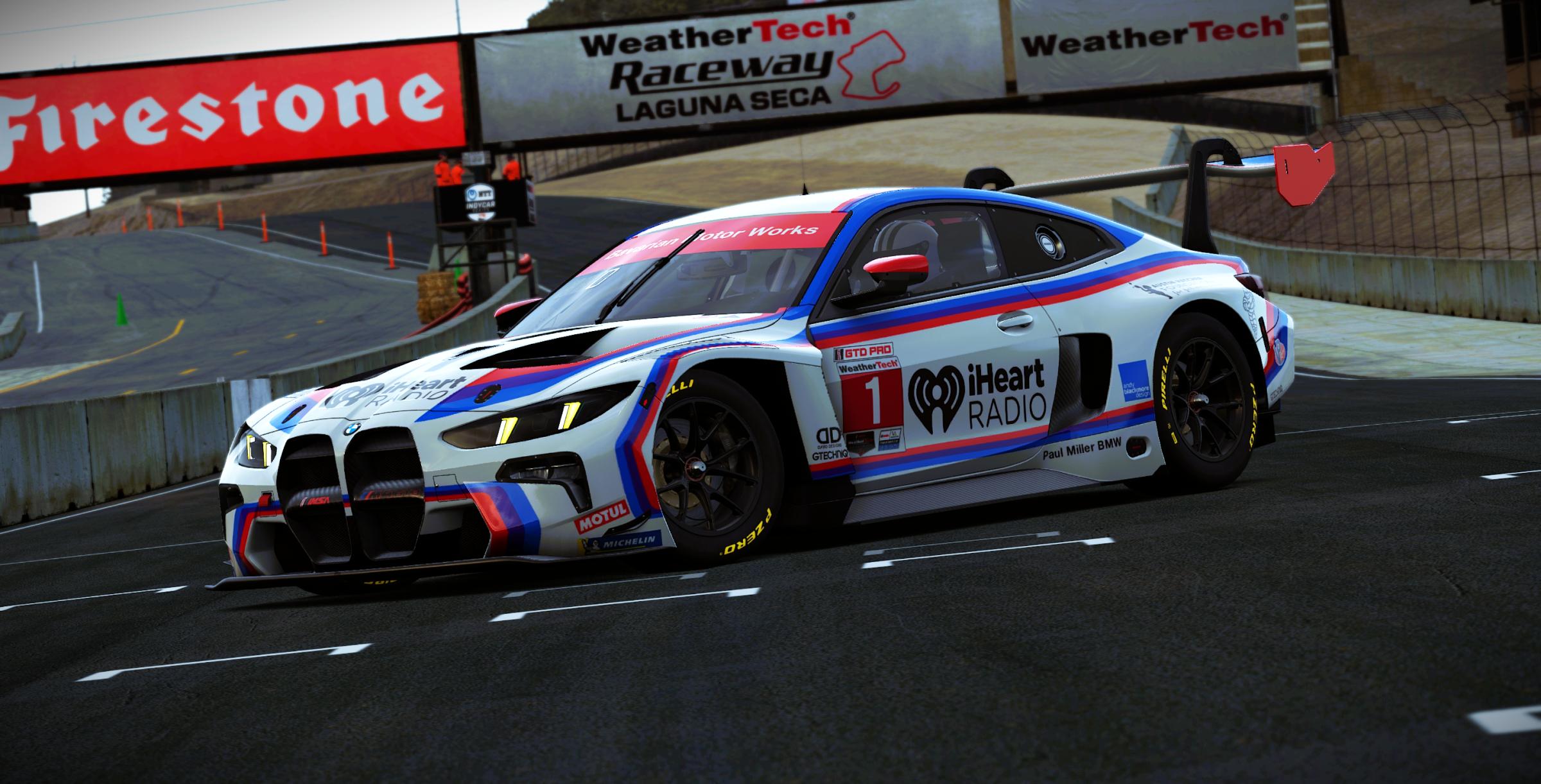 Preview of Paul Miller Racing #1 BMW M4 GT3 EVO 2026 Laguna Seca IMSA Livery by Samuel J Ball