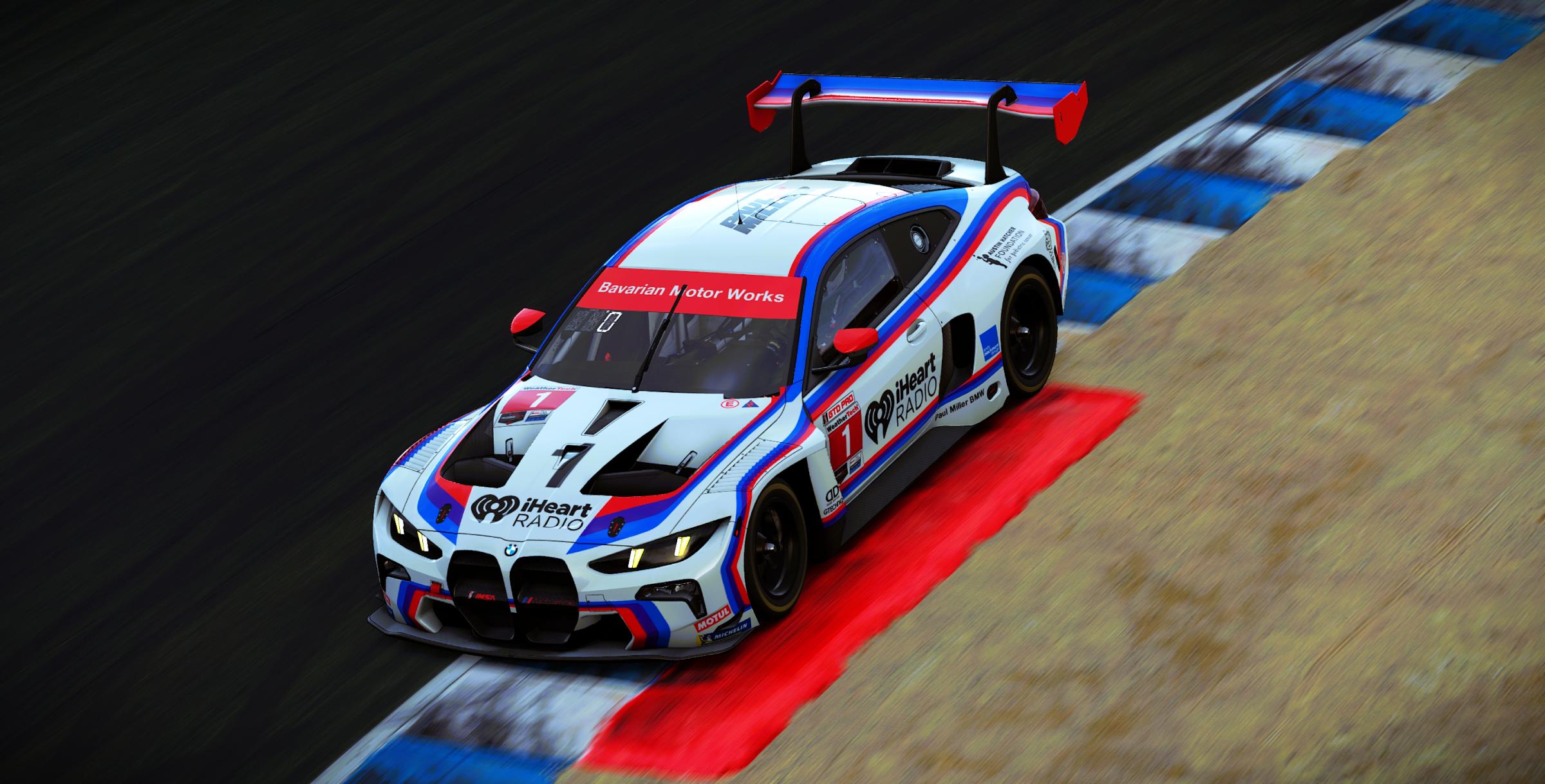 Preview of Paul Miller Racing #1 BMW M4 GT3 EVO 2026 Laguna Seca IMSA Livery by Samuel J Ball
