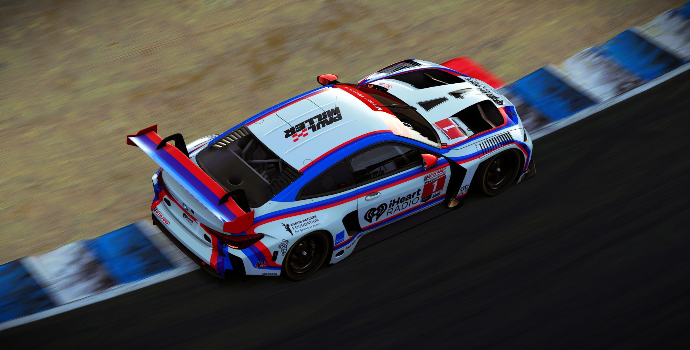 Preview of Paul Miller Racing #1 BMW M4 GT3 EVO 2026 Laguna Seca IMSA Livery by Samuel J Ball