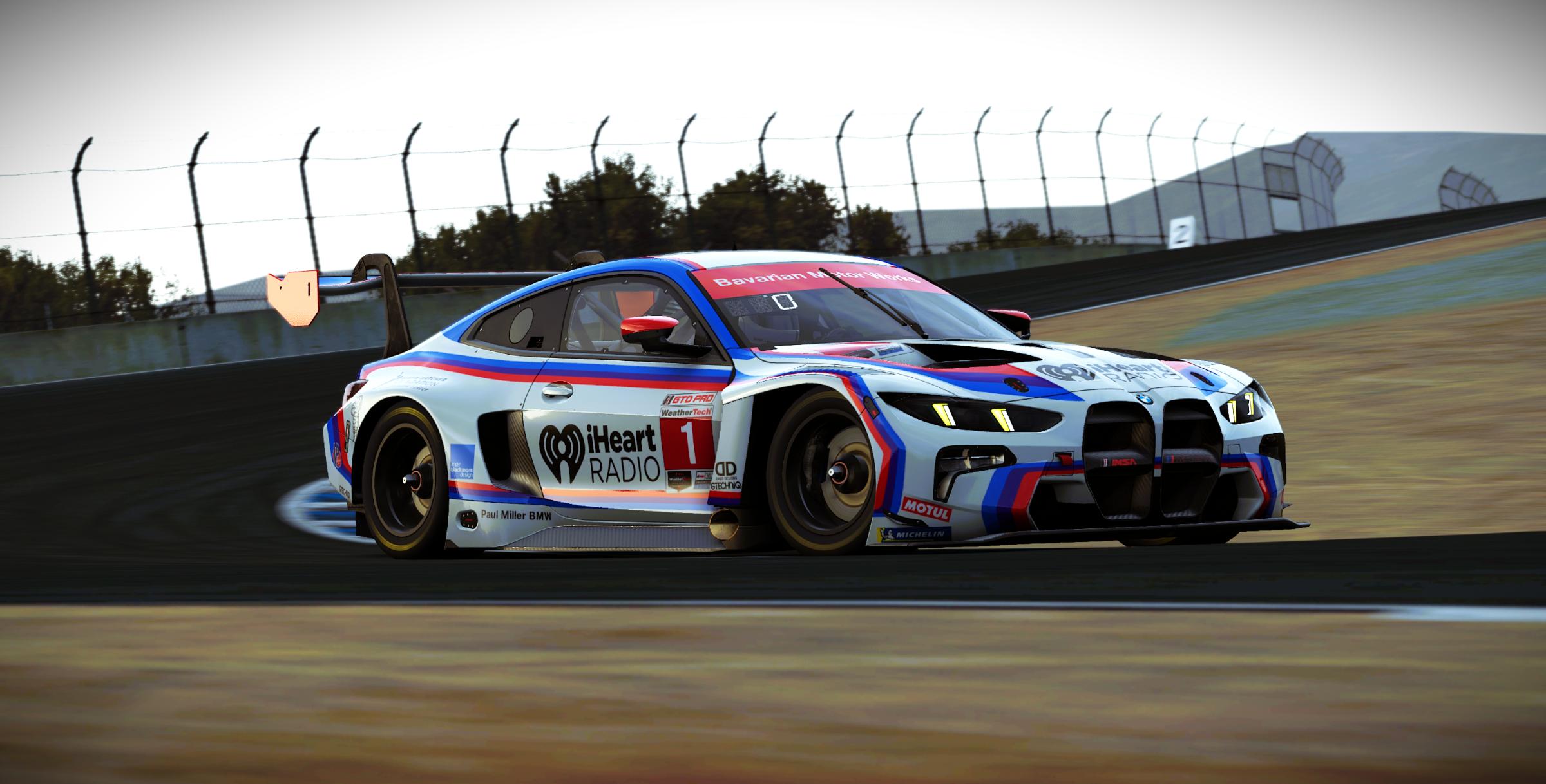 Preview of Paul Miller Racing #1 BMW M4 GT3 EVO 2026 Laguna Seca IMSA Livery by Samuel J Ball