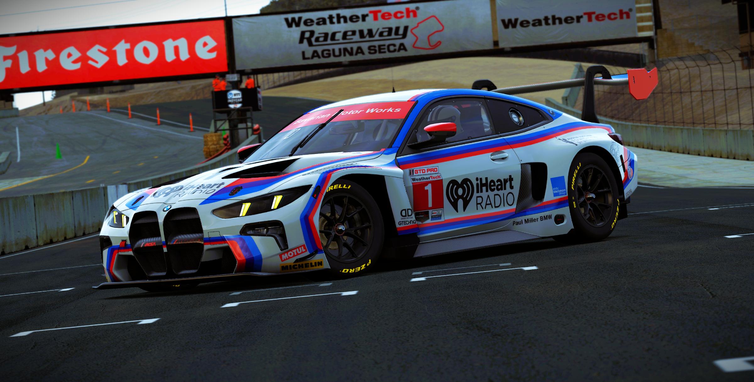 Preview of Paul Miller Racing #1 BMW M4 GT3 EVO 2026 Laguna Seca IMSA Livery by Samuel J Ball