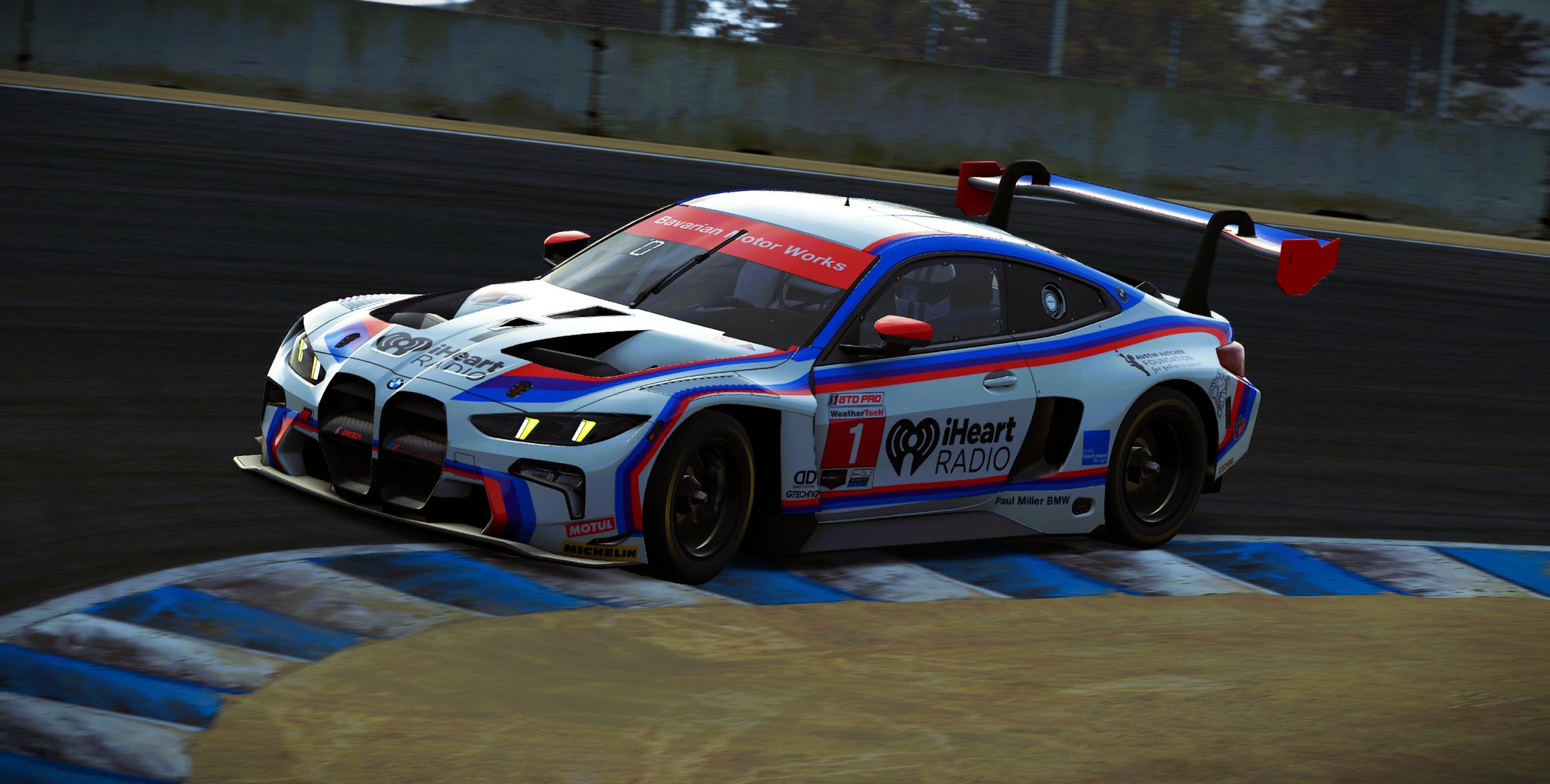 Preview of Paul Miller Racing #1 BMW M4 GT3 EVO 2026 Laguna Seca IMSA Livery by Samuel J Ball