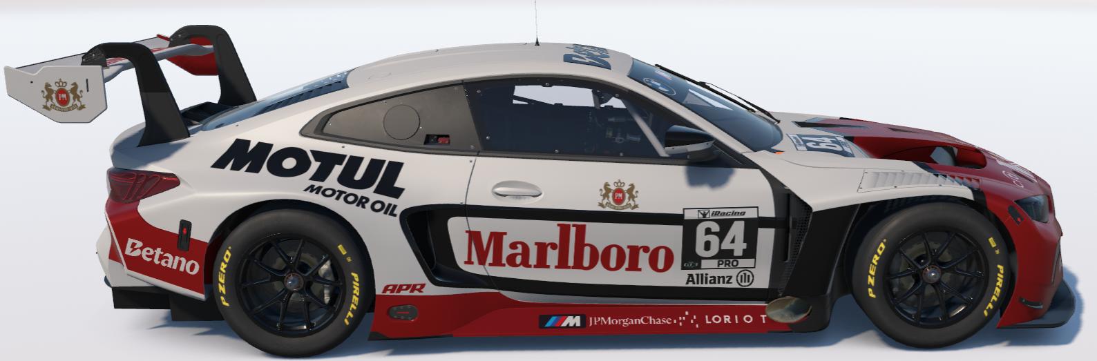 Preview of Reverse Marlboro White/Red BMW M4 GT3 EVO by Ronald Lawson2