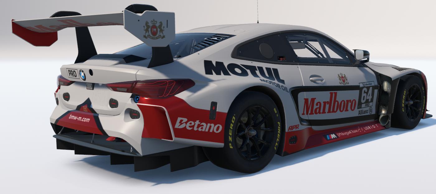 Preview of Reverse Marlboro White/Red BMW M4 GT3 EVO by Ronald Lawson2