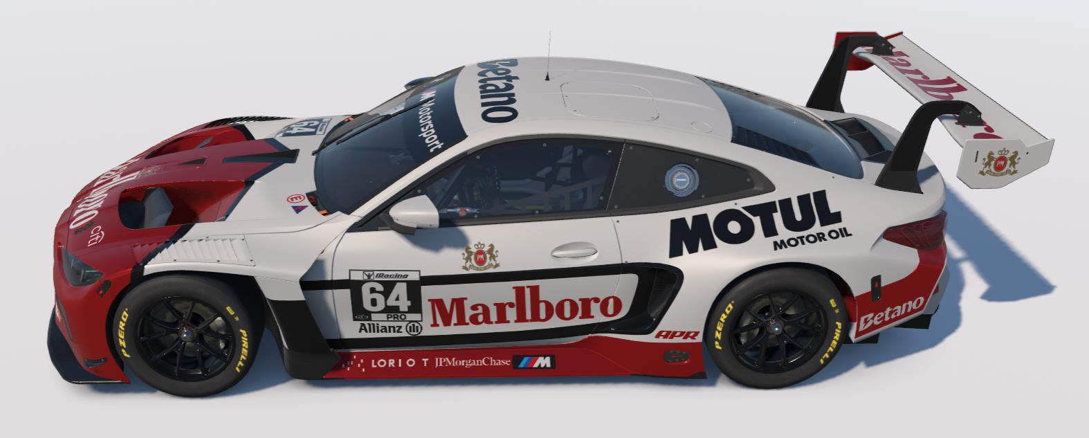 Preview of Reverse Marlboro White/Red BMW M4 GT3 EVO by Ronald Lawson2